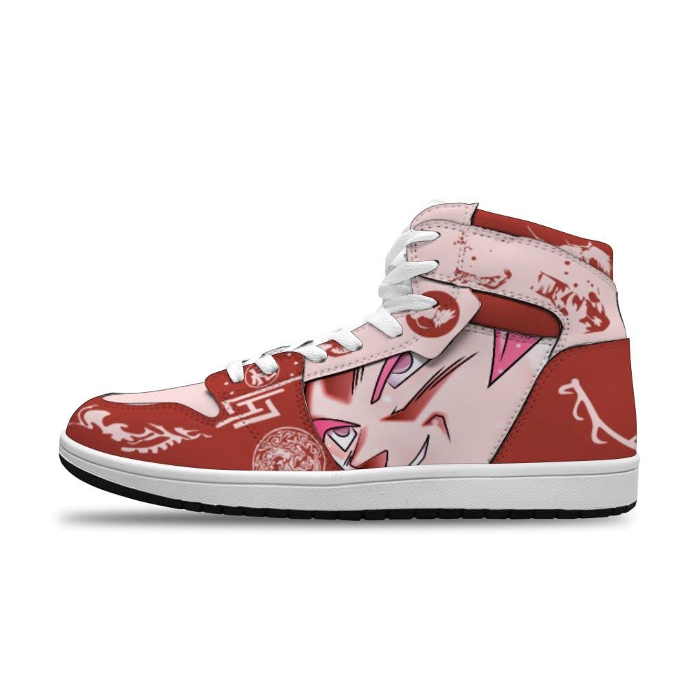 Custom Saiyan Anime Basketball Shoes for Men & Women - Trendy Sports Sneakers for Running, Gym, and Casual Wear - Dragon Ball Z Inspired Fashion Footwear