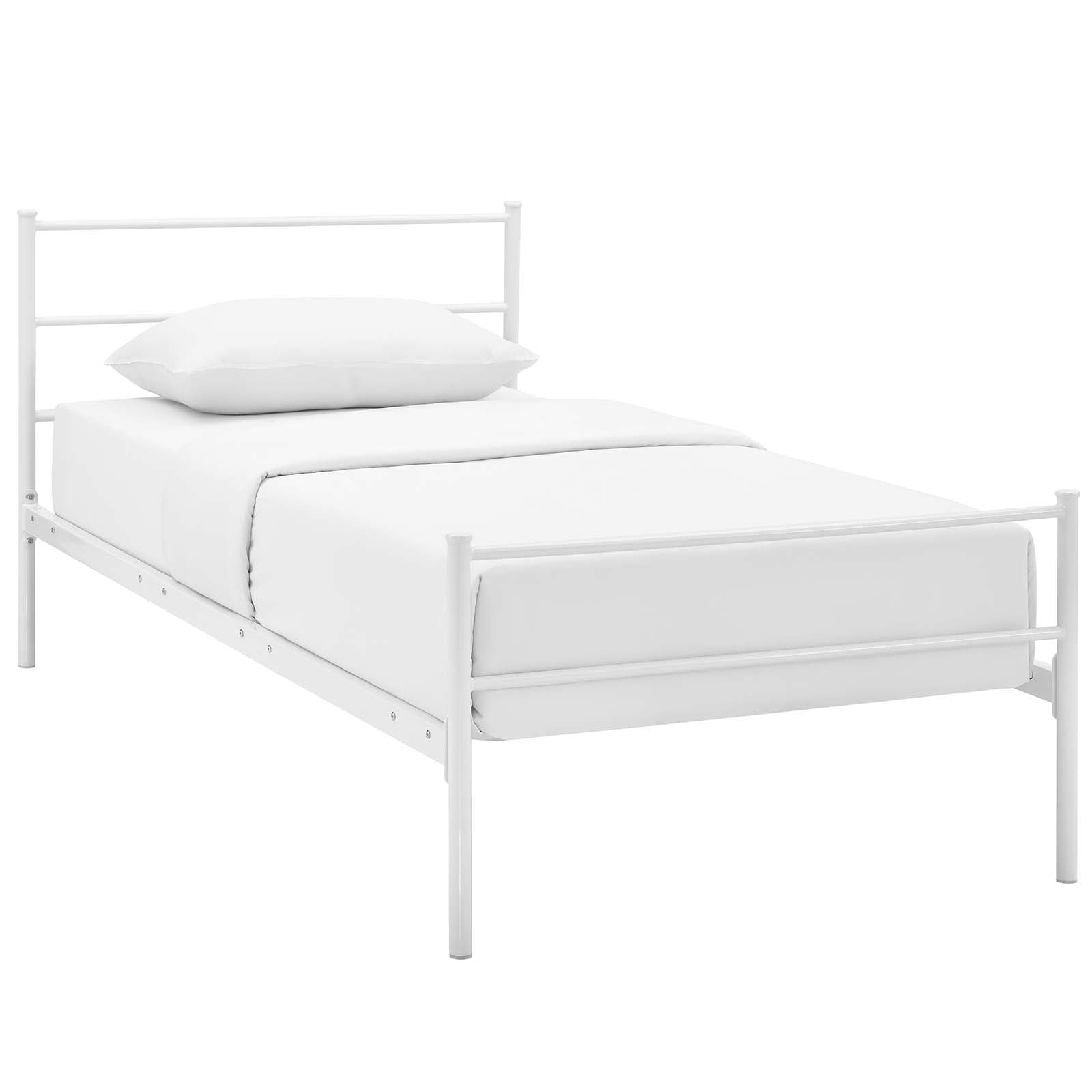 Alina Modern Platform Bed Frame - Queen Size, Sturdy Wooden Slat Support, Easy Assembly - Perfect for Bedrooms, Guest Rooms & Small Spaces