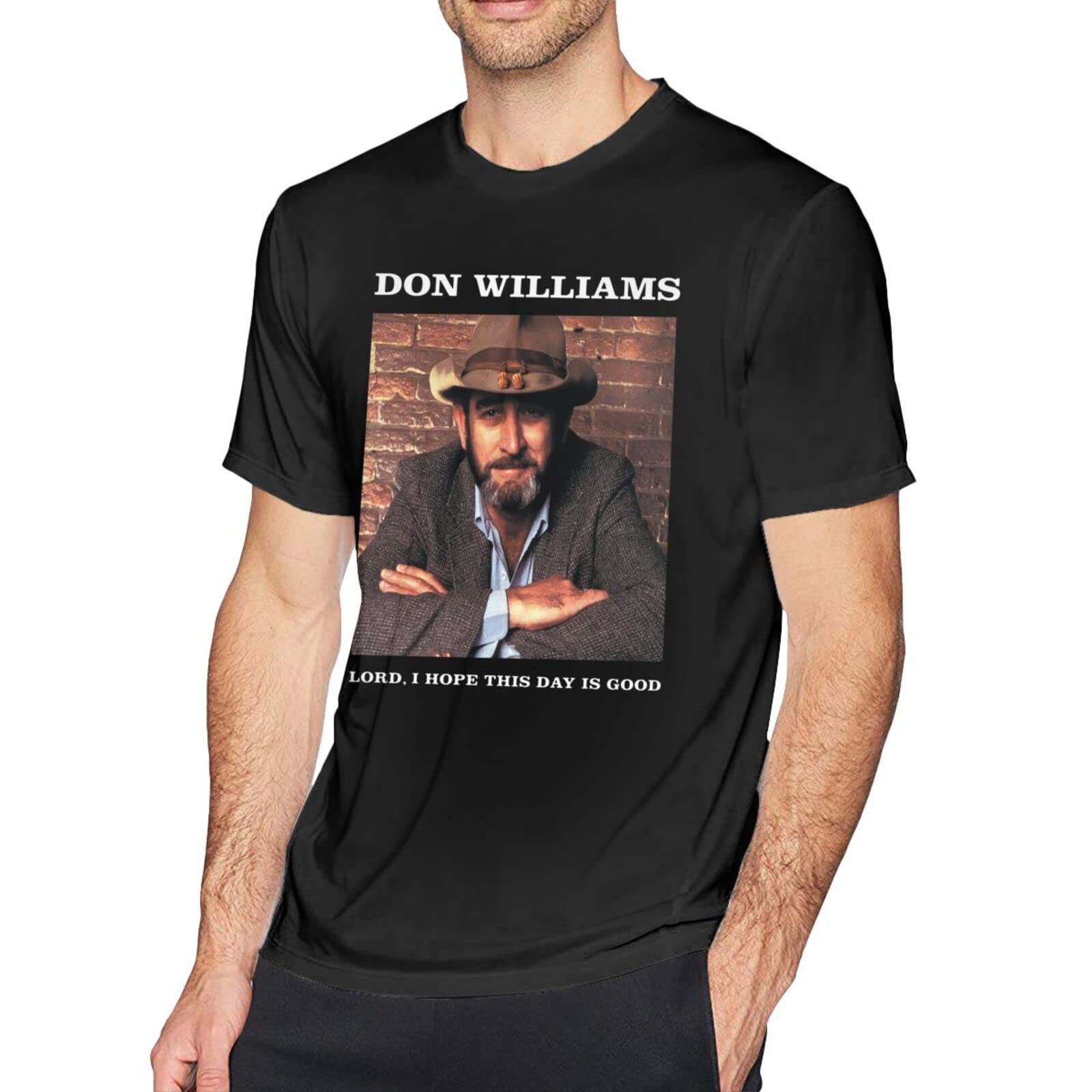 Don Williams Graphic T-Shirt for Men - Summer Round Neck Short Sleeve Casual Tee - Perfect for Outdoor Activities, Concerts & Everyday Wear