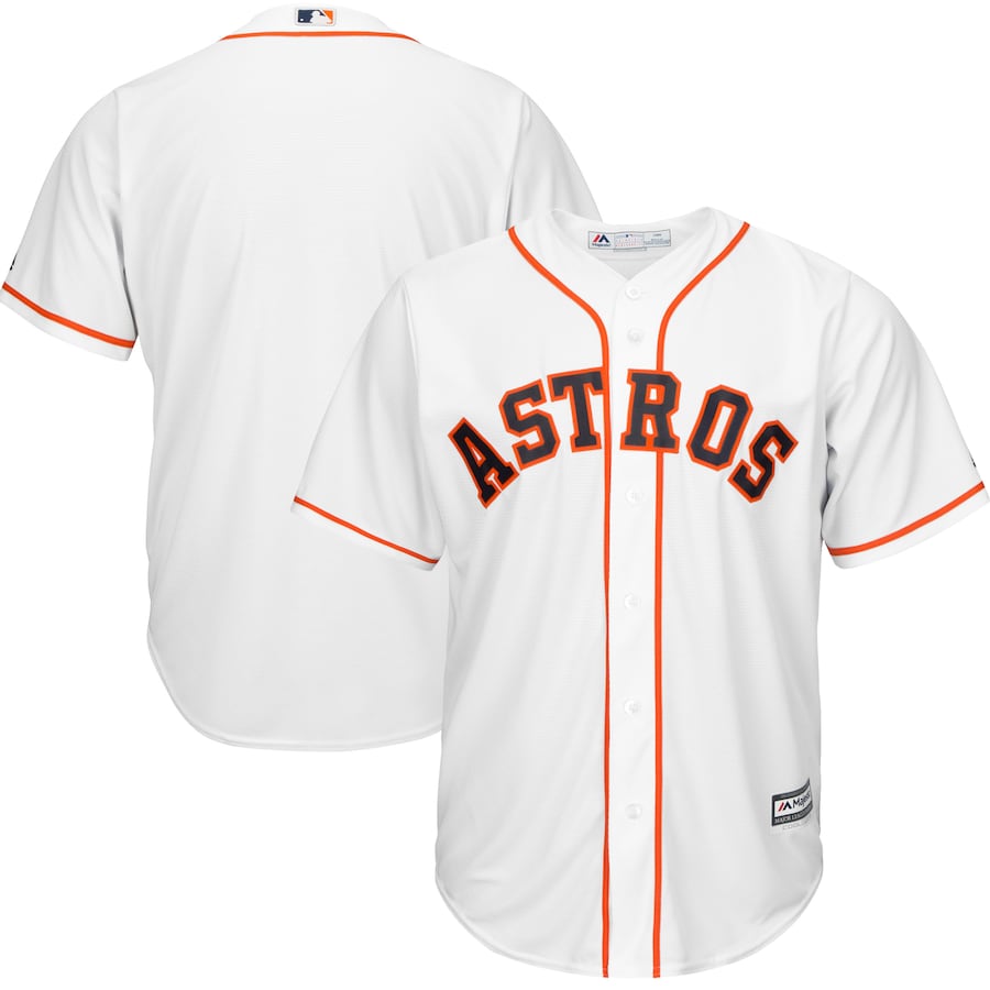 Houston Astros Cool Base White Baseball Jersey - Official MLB Replica Jersey for Men & Women - Perfect for Games, Fan Events & Sports Outfits