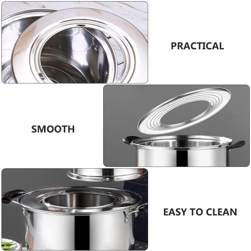 Stainless Steel Steamer Ring & Rack - Universal Steaming Adapter for Pots & Soup Pots - Durable Food Steaming Plate for Vegetables, Dumplings & Seafood - Perfect for Home Cooking & Meal Prep