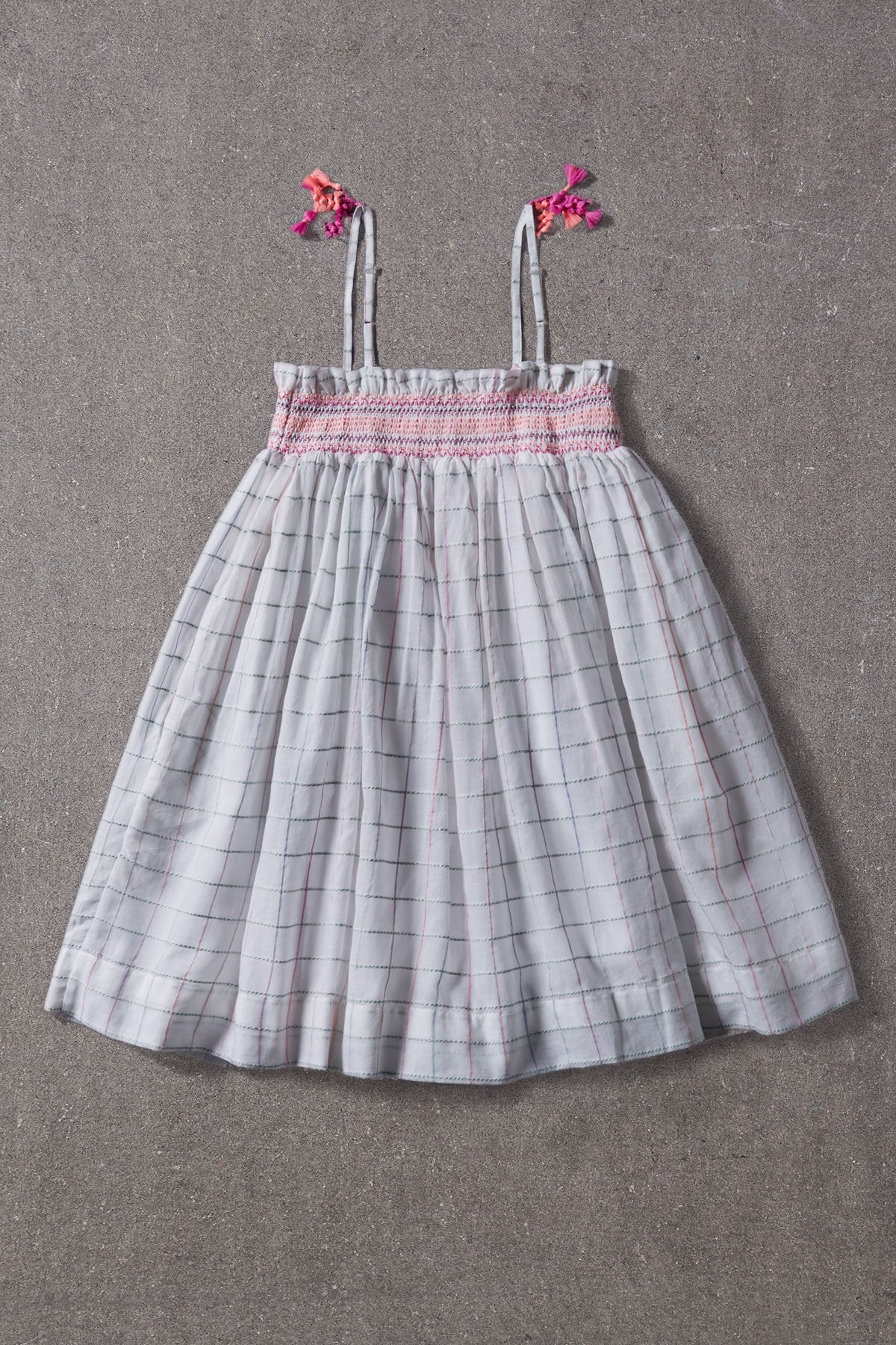 Nellystella Camila Girls' Space Dye Check Dress - Size 3 | Stylish & Comfortable Kids' Outfit for School, Parties & Everyday Wear