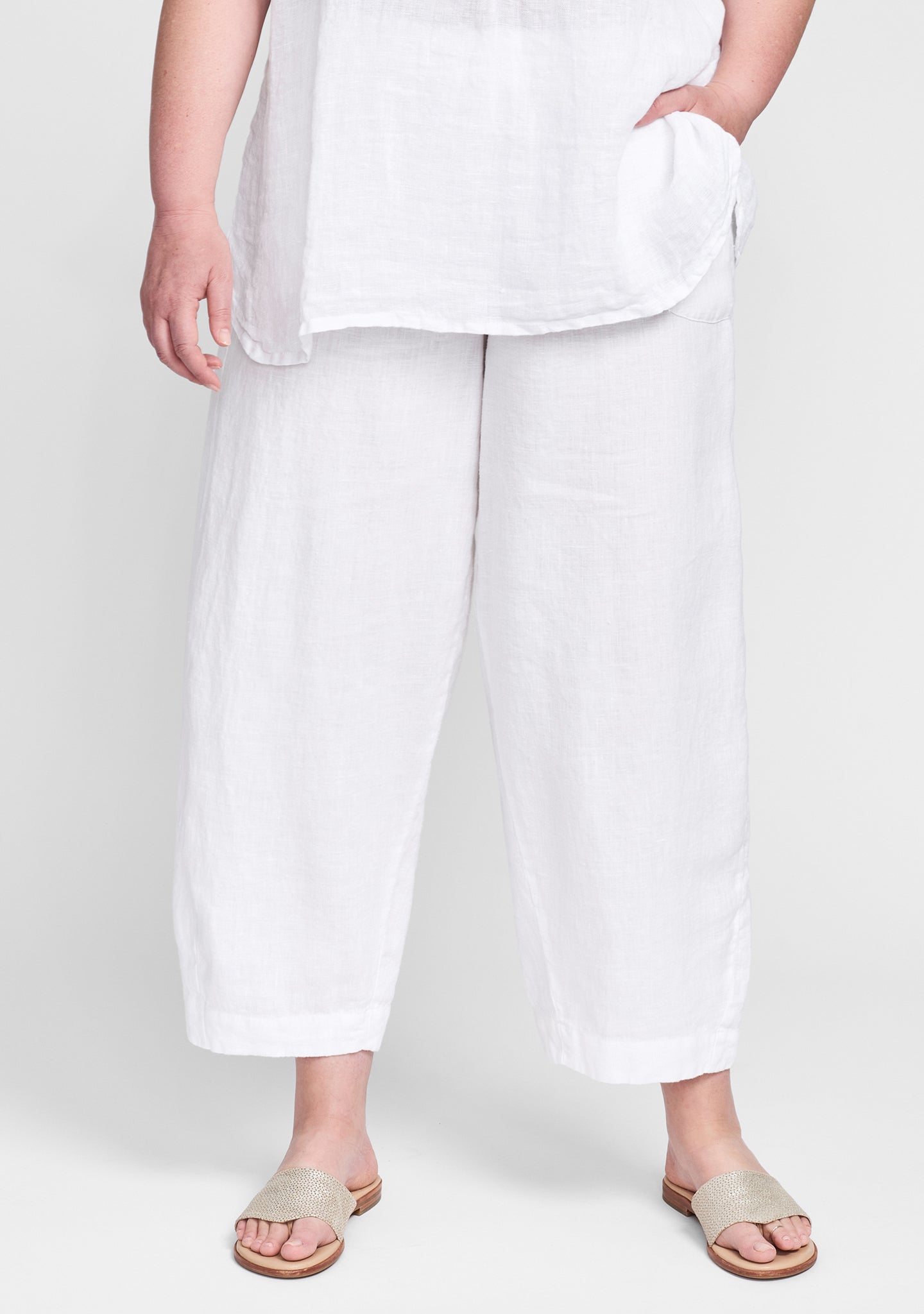 Seamly Linen Pants for Women - Breathable Comfort Pants for Summer, Travel & Casual Wear - Final Sale