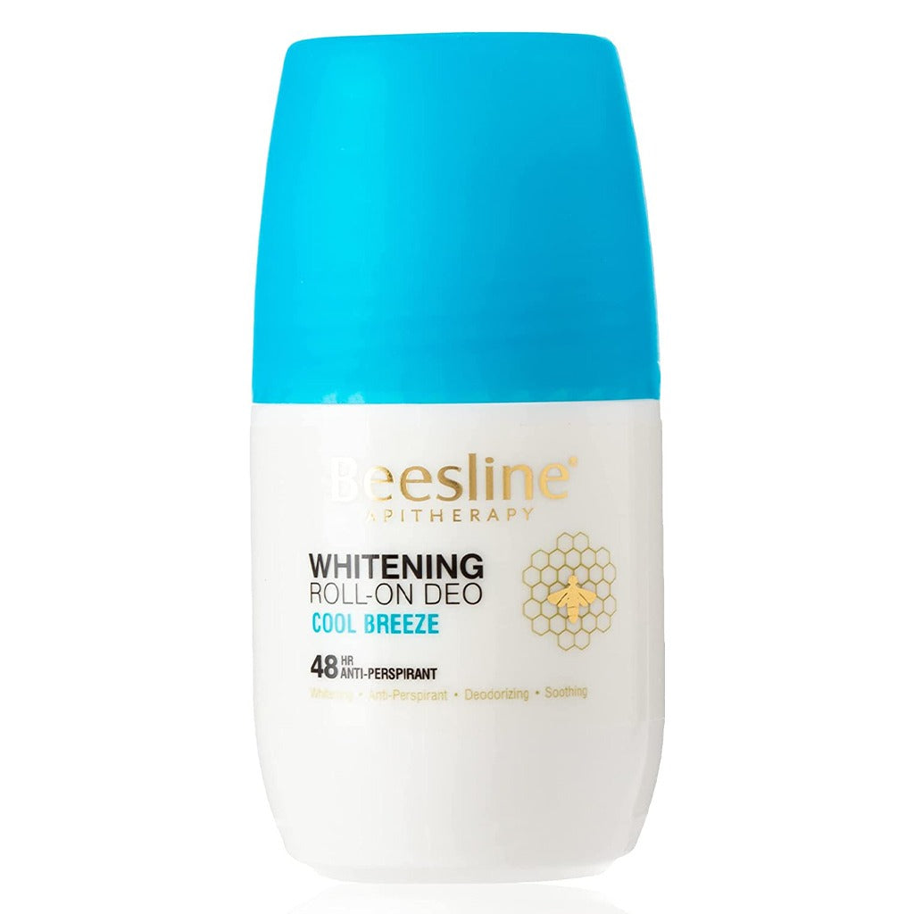 Beesline® Natural Whitening Deodorant Roll-On - Aluminum Free, Cool Breeze 50ml | Gentle Underarm Care for Sensitive Skin | Daily Odor Protection & Brightening Solution