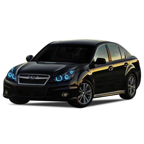 Flashtech LED RGB Multi-Color Halo Ring Headlight Kit with Bluetooth RF Remote & App Control - Compatible with Subaru Legacy 2010-2012 | Customizable Car Lighting for Night Driving & Car Shows