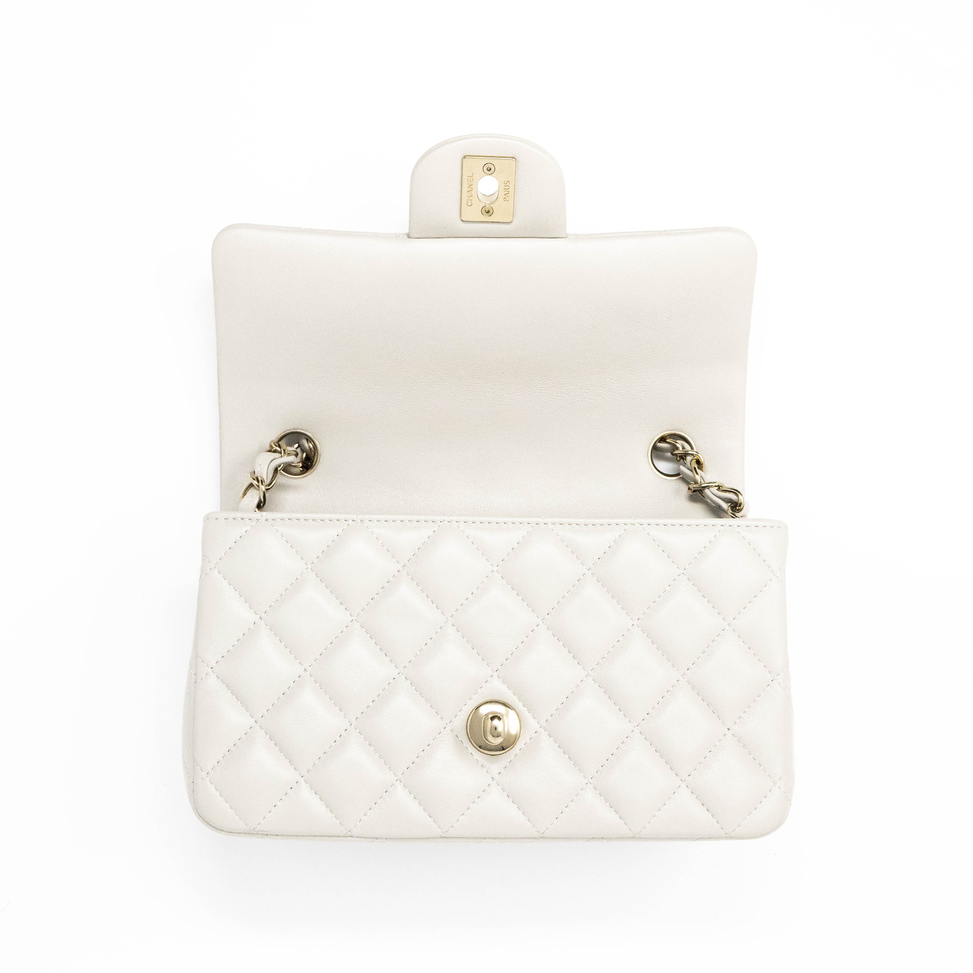 Chanel Grey Mini Classic Flap Bag - Luxury Quilted Leather Crossbody Purse for Women | Perfect for Evening Parties, Date Nights & Special Occasions