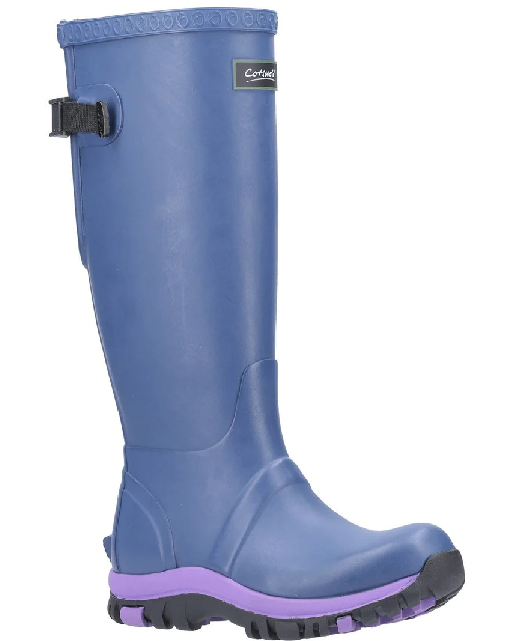Cotswold Women's Adjustable Rain Boots - Waterproof Rubber Wellington Boots for Gardening, Hiking & Outdoor Activities