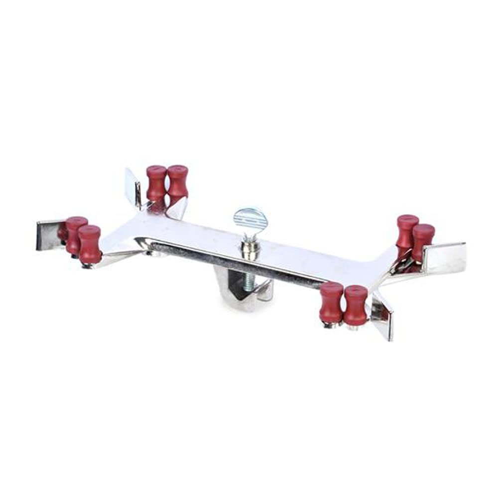 Talboys 916187 Aluminum Double Buret Clamp and Support Stand with Rod - 22.8 Inch (578mm) Length for Chemistry Labs & Science Experiments