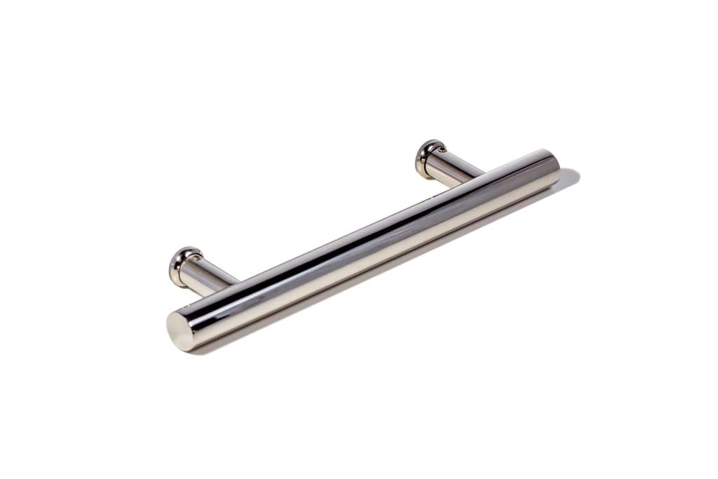 36 Inch Round Stainless Steel Modern Door Handle - Chrome Mirror Polish Finish for Entry, Bathroom, Sliding Barn & Shower Doors - Interior/Exterior Use
