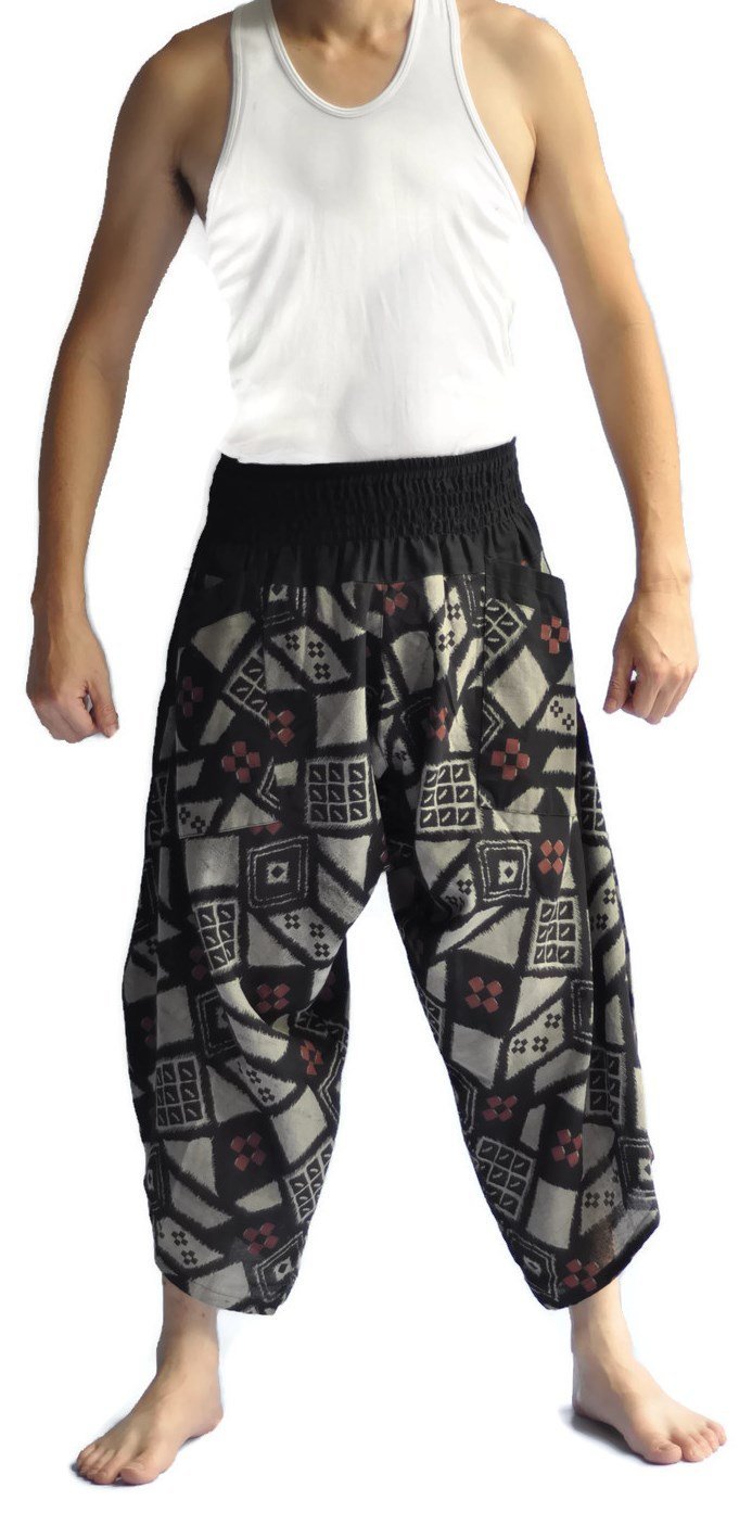 Japanese Style Men's Loose Fit Pants - One Size Casual Wear for Yoga, Lounge & Street Fashion