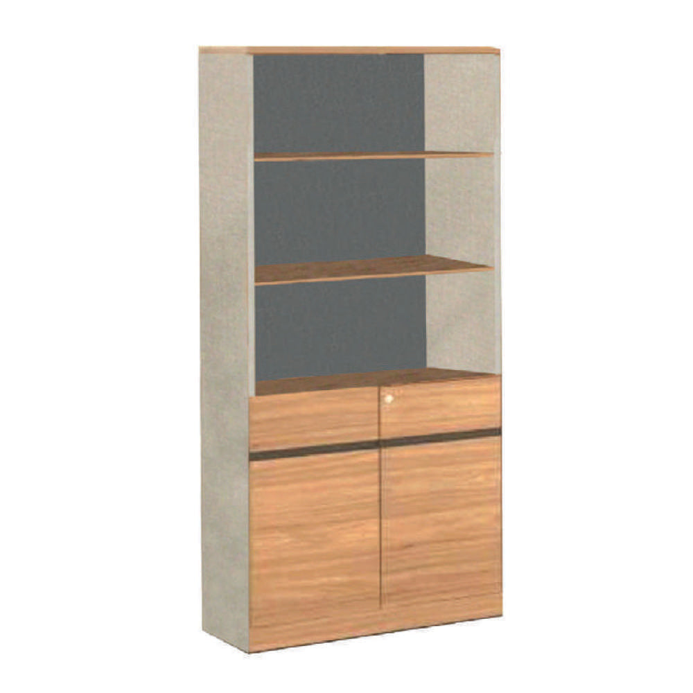 Acmi Lavand High Cabinet Shelf 31.7 x 15.7 x 80 Inches - White Wooden Storage Organizer for Bedroom, Living Room & Office