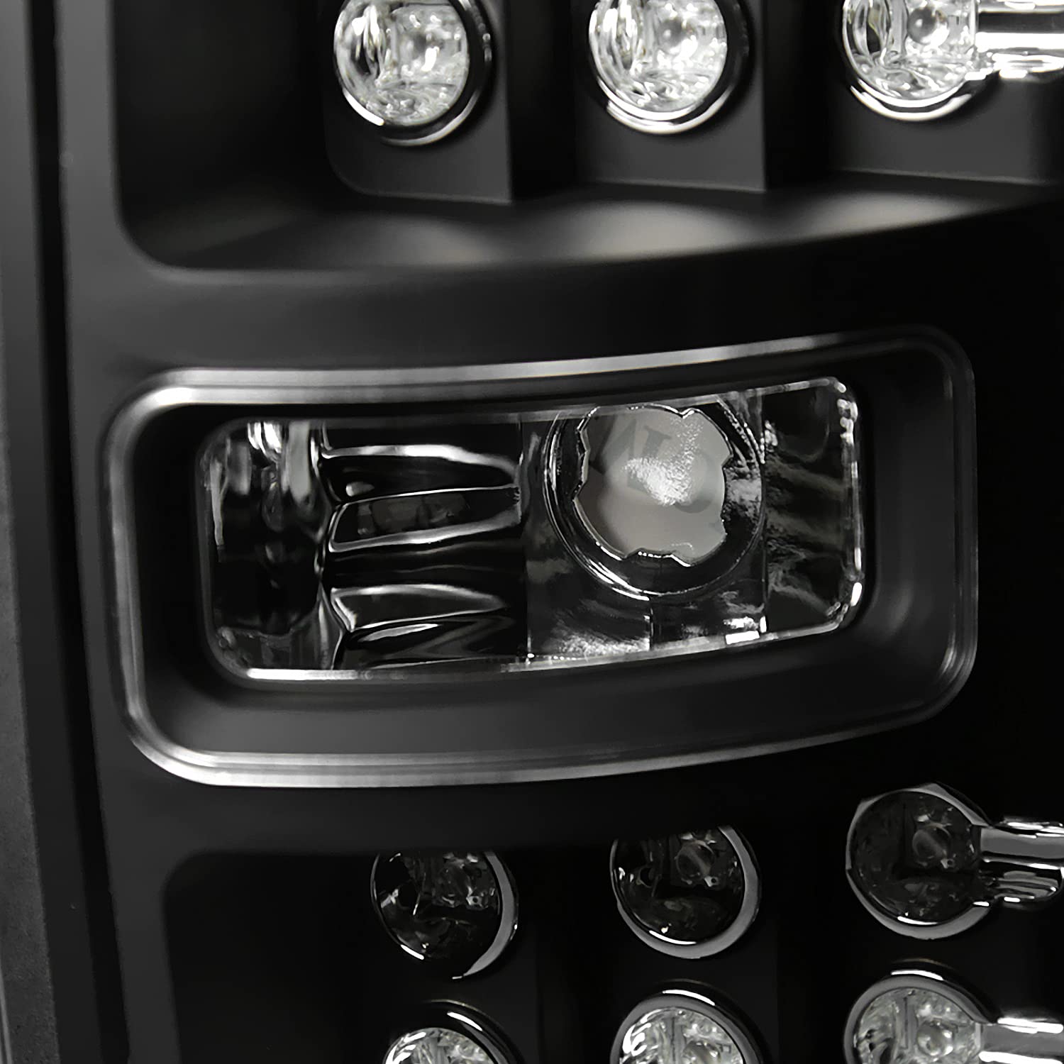 Spec-D Tuning Black Housing Clear Lens LED Tail Lights for 2009-2014 Ford F-150 - Left & Right Pair Assembly - Enhanced Visibility & Style for Night Driving & Custom Truck Builds