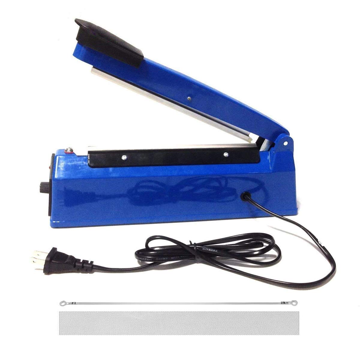 YXQ 200mm/8 Inch Manual Heat Sealing Machine - Hand Impulse Sealer for Poly Tubing & Plastic Bags - Perfect for Food Packaging, Crafts & Small Business Use