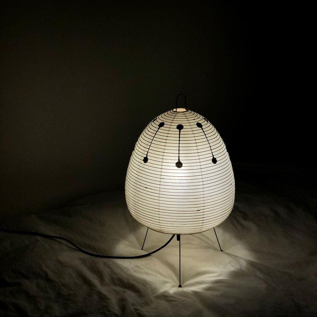 Japanese Akari Paper Table Lamp - Handmade Shoji Style Lighting for Bedroom, Living Room & Office - Warm Ambient Light for Relaxation & Decor