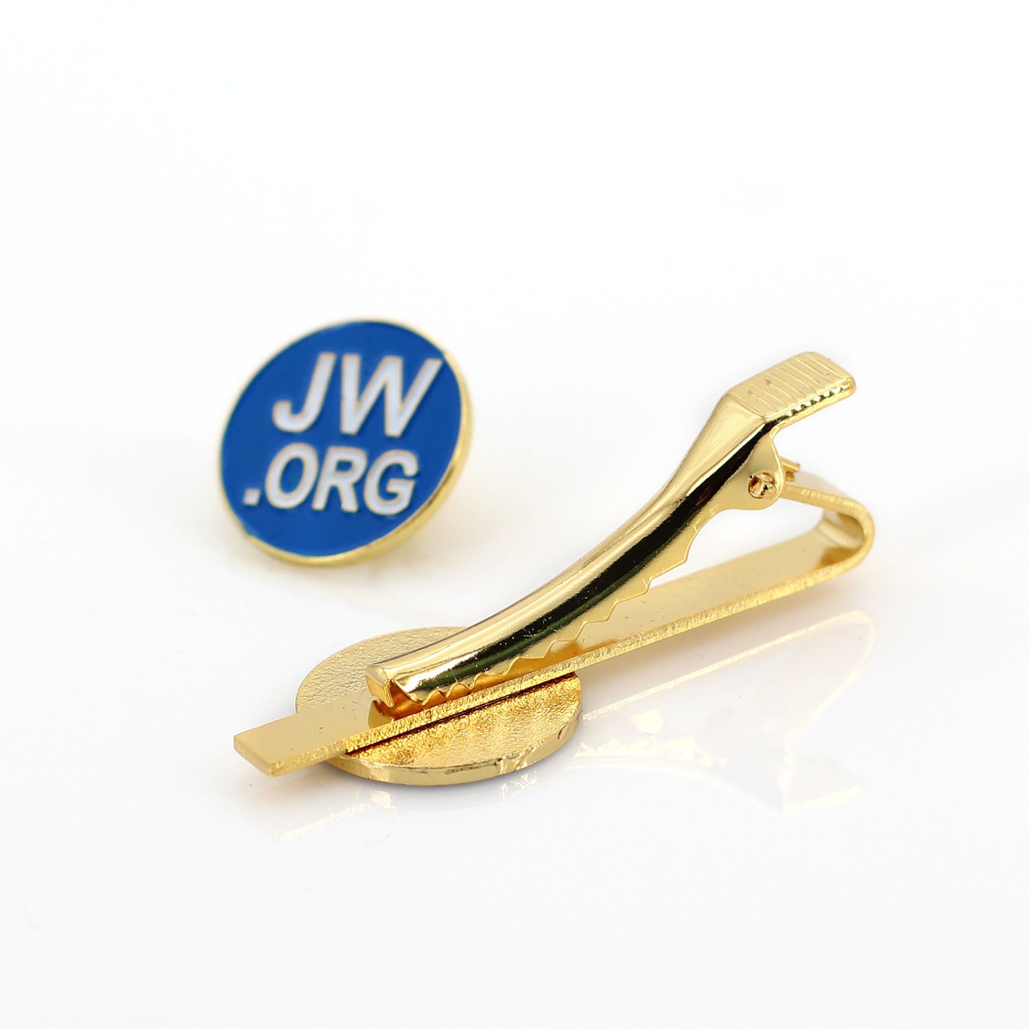 JW.org Metal Necktie Clip and Lapel Pin Gift Set - Gold Tone with Elegant Gift Box - Perfect for Church Events, Weddings & Formal Occasions