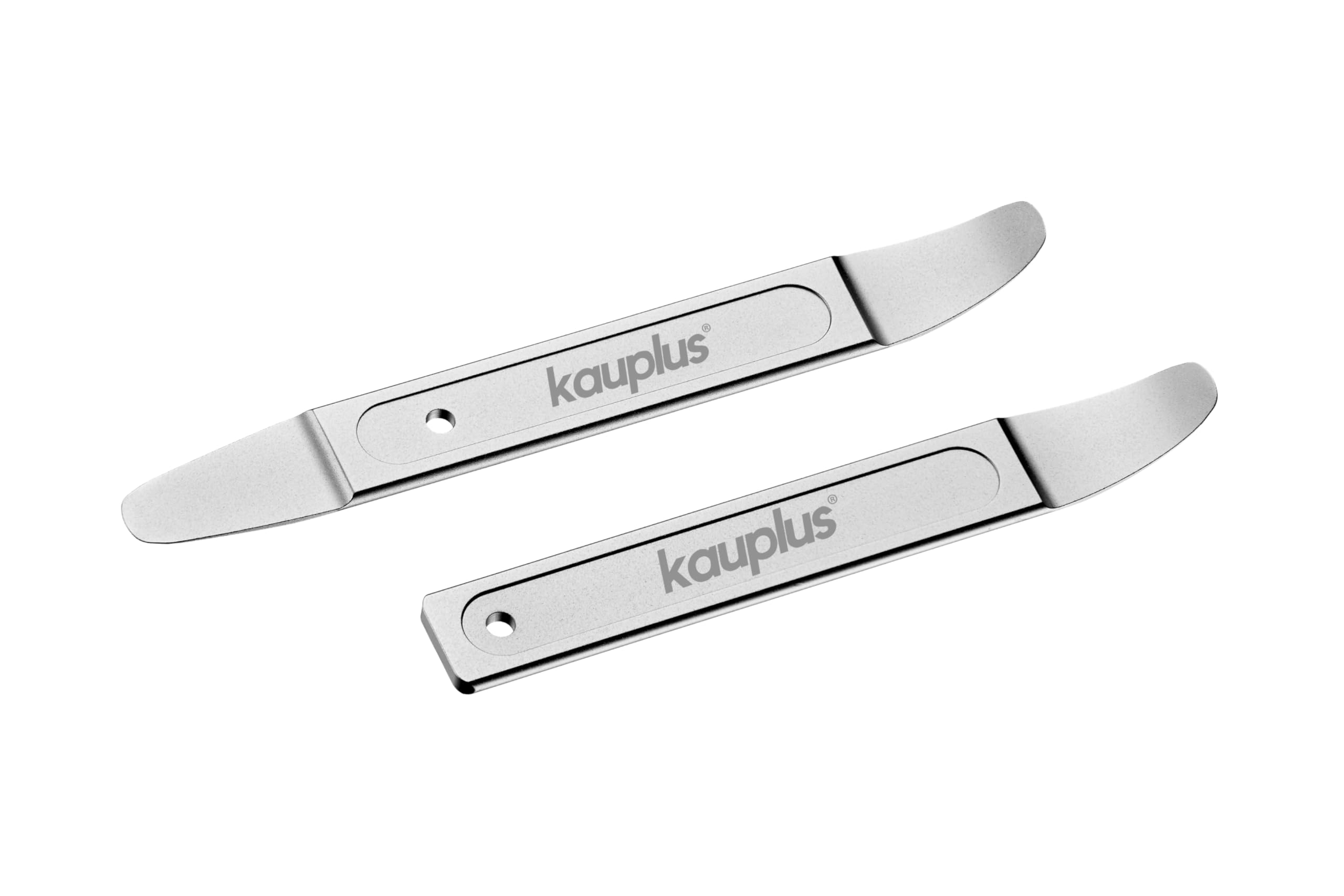 2PCS Steel Metal Skin Wedge Pry Bar Tool Kit – Curved & Straight Design for Auto Body Repair, Sheet Metal Trim Removal, Door Panel & Dashboard Installation (Professional Automotive Repair Tools)