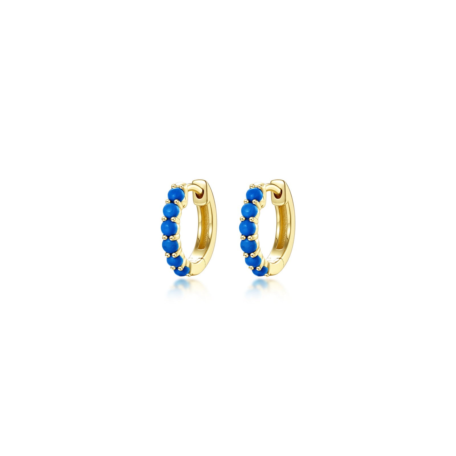 13.5mm Elegant Hoop Earrings for Women - Gold & Silver Plated Dainty Circle Earrings - Perfect for Everyday Wear, Parties & Gifts