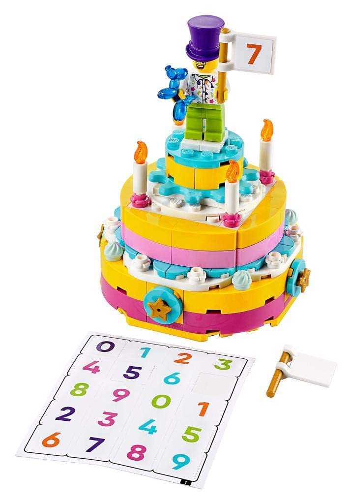 LEGO 40382 Birthday Set - Creative Building Blocks Toy for Kids & Adults - Perfect Gift for Birthday Parties & Celebrations - Fun DIY Construction Play for Family Bonding & STEM Learning