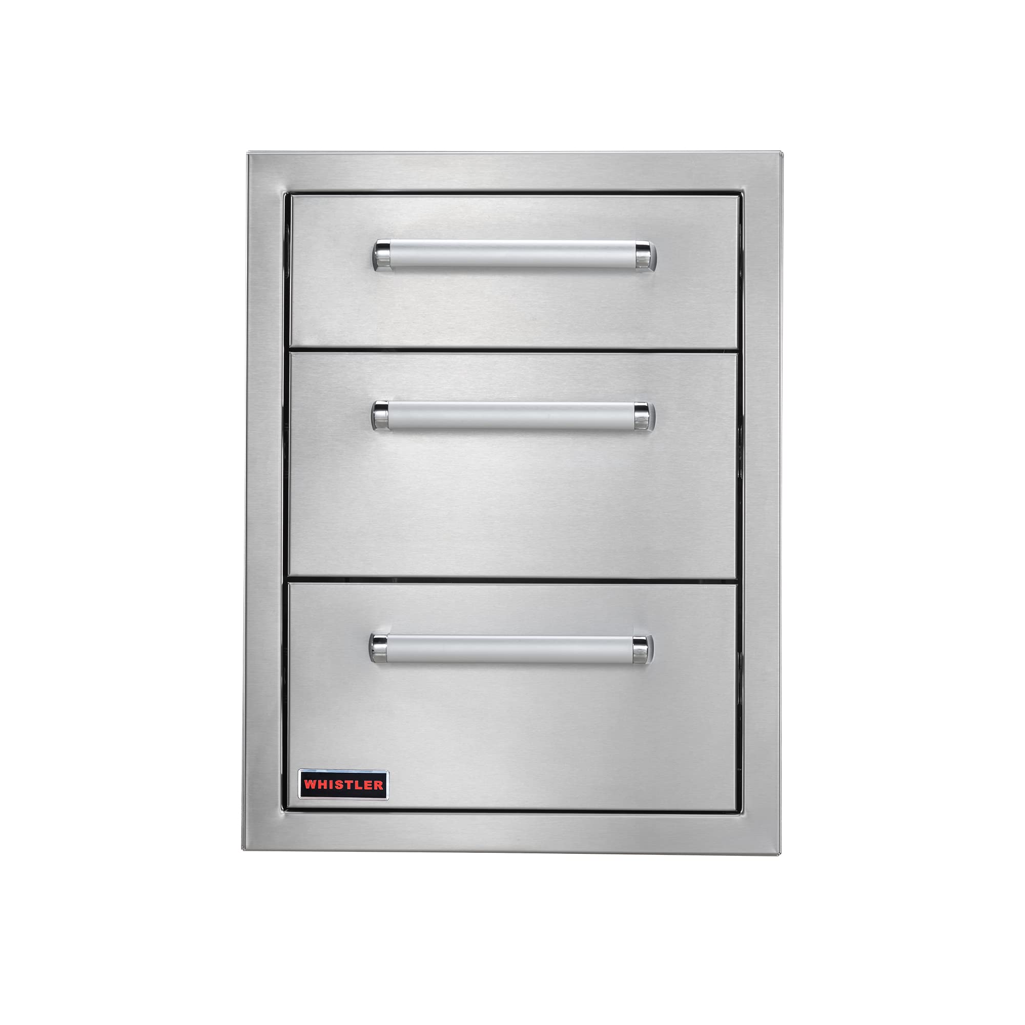 Stainless Steel BBQ Island Drawers - 16.5x21.9x22in for Outdoor Kitchen Storage