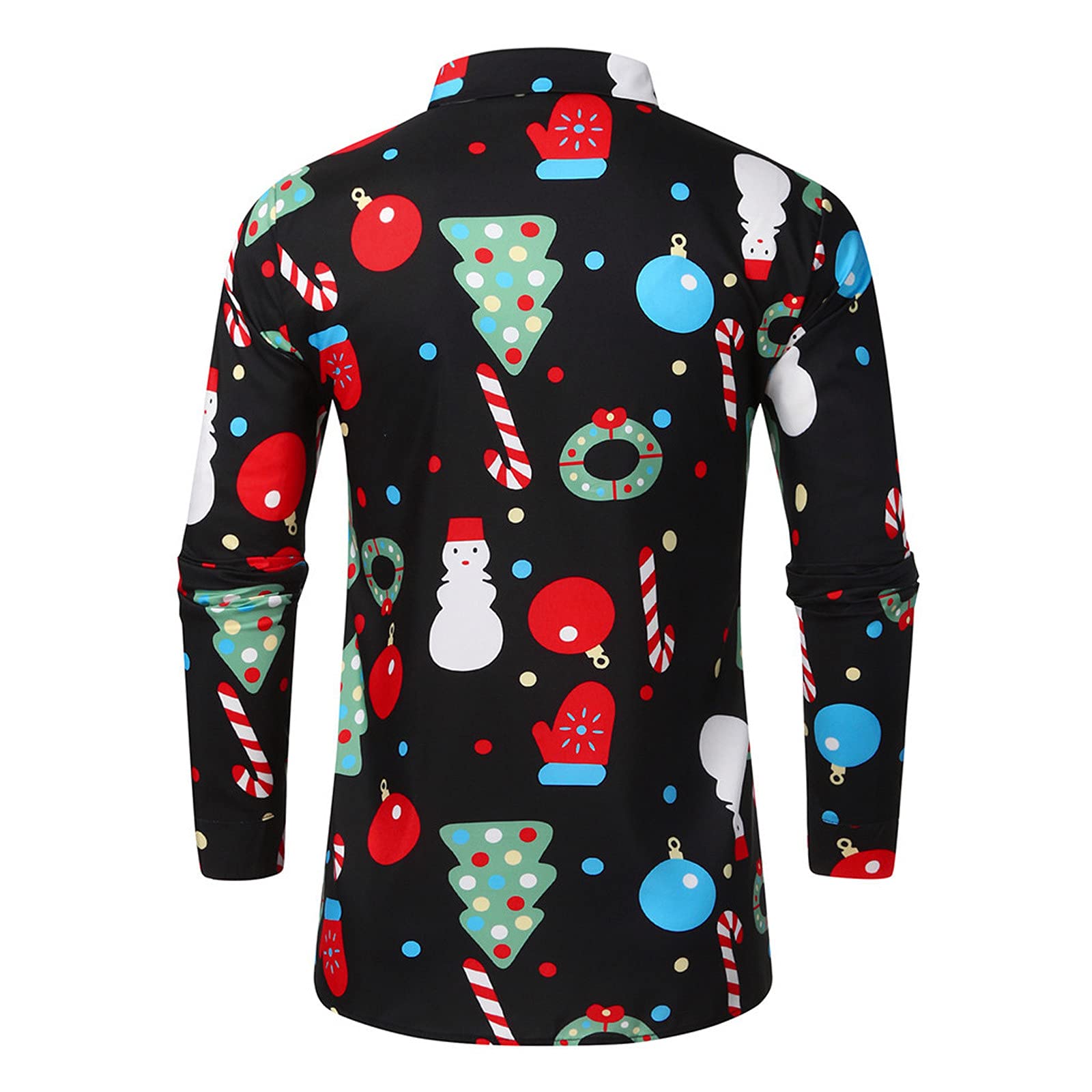 Men's Printed Long Sleeve T-Shirts - Fashion Casual Autumn Winter Top Blouse - Perfect for Christmas Gifts, Office Wear & Daily Outfits
