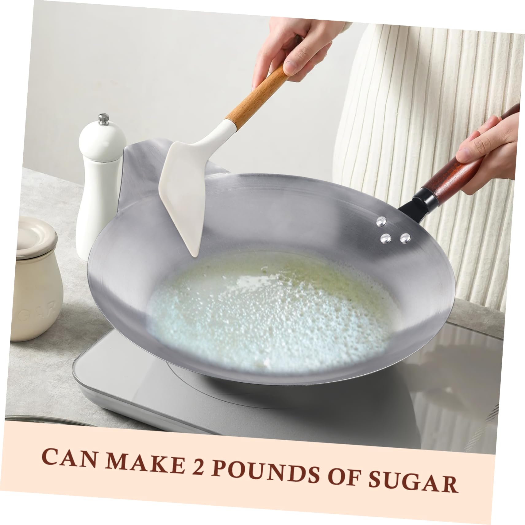 ABOOFAN Candy Melting Pot - Chocolate Melter, Sugar Dipping Pan for Tanghulu, Candied Haws & Desserts | Electric Heating Pot with Handle for Candy Making, Chocolate Fondue & DIY Treats (Perfect for Home Baking, Party Snacks & Gift Making)