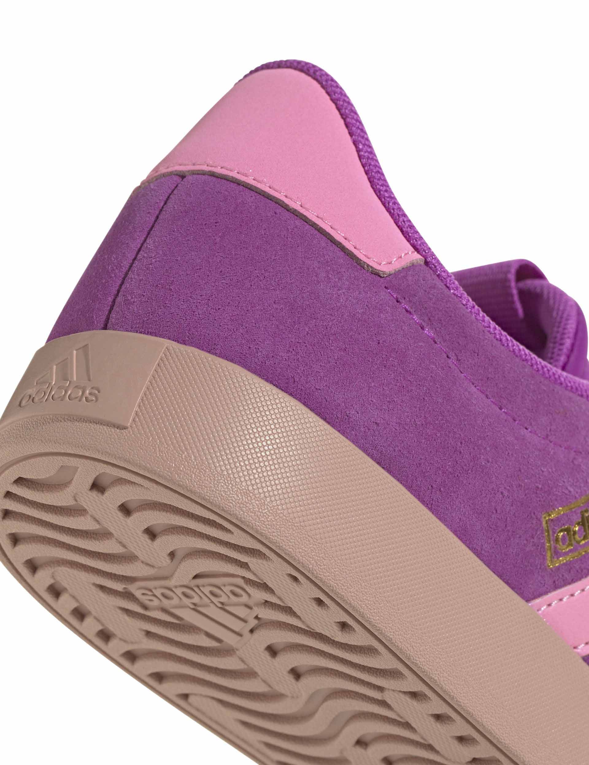 VL Court 3.0 Women's Tennis Shoes - Flash Pink/Bliss Pink/Gold Metallic | Lightweight & Comfortable for Running, Gym Workouts & Casual Wear