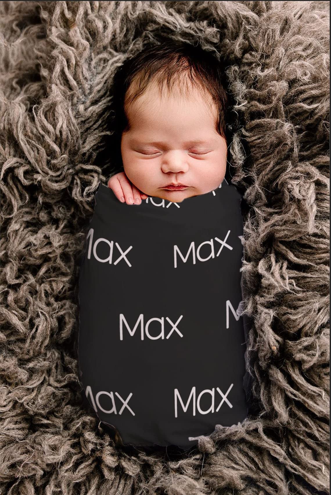 Personalized Baby Name Blanket - Custom Nursery Christening & Baptism Gift for Newborns, Kids, Adults - Perfect for Mom & Grandma - Soft & Cozy Baby Blankets for Girls & Boys - Ideal for Nursery Decor, Baby Shower Gifts & Family Keepsakes