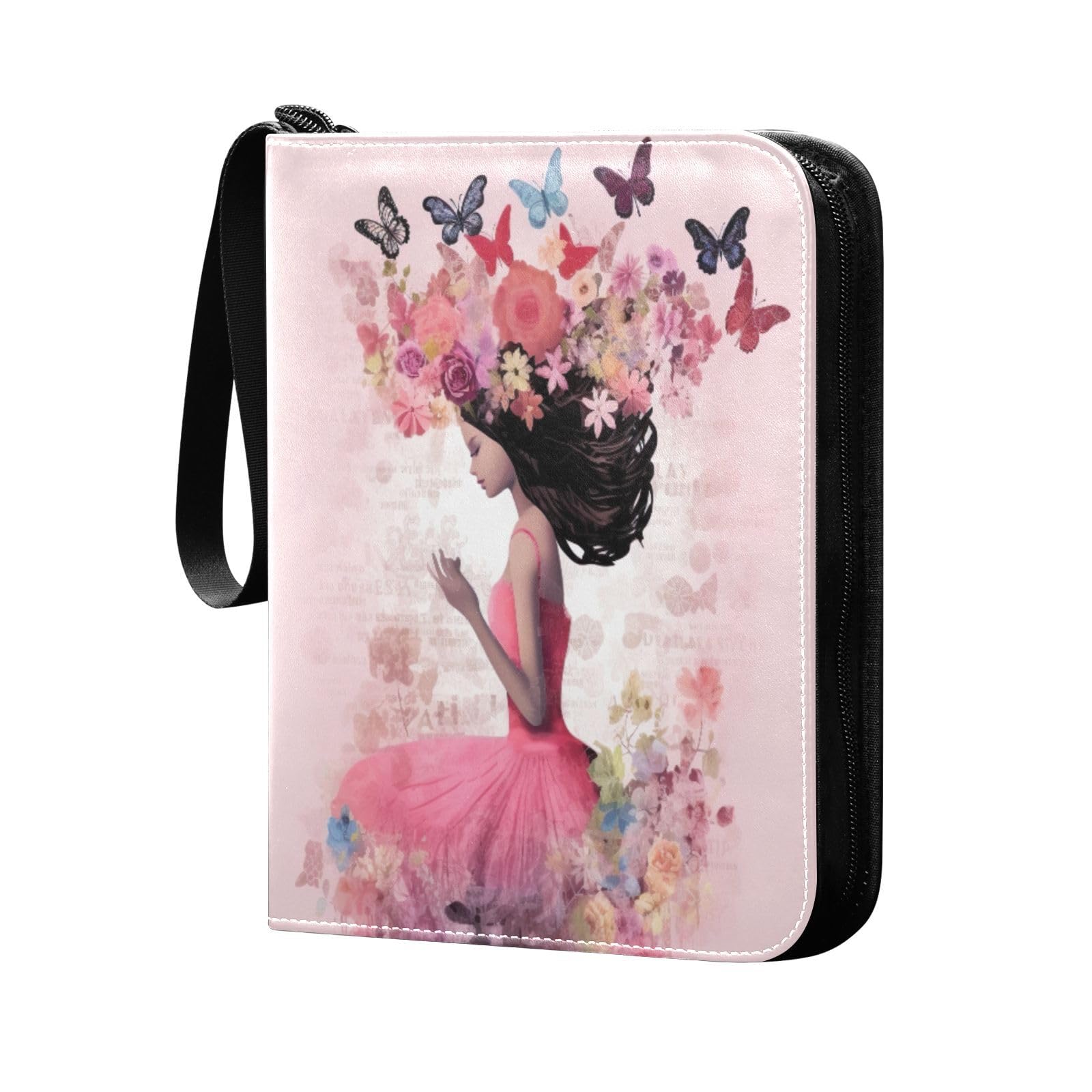 Qilmy 400 Pocket PU Leather Trading Card Binder - Collector Album for Sports, Game, and Pokemon Cards - Durable Card Folder for Storage & Organization - Perfect for Collectors, Tournaments, and Home Display