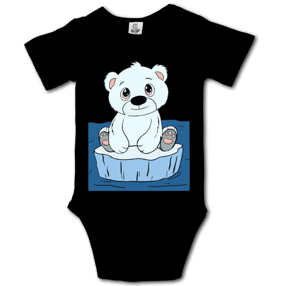 Polar Bear Cub Baby Bodysuit - 100% Organic Cotton Short Sleeve Romper Jumpsuit for Newborns & Infants | Perfect for Playtime, Photo Shoots & Everyday Wear