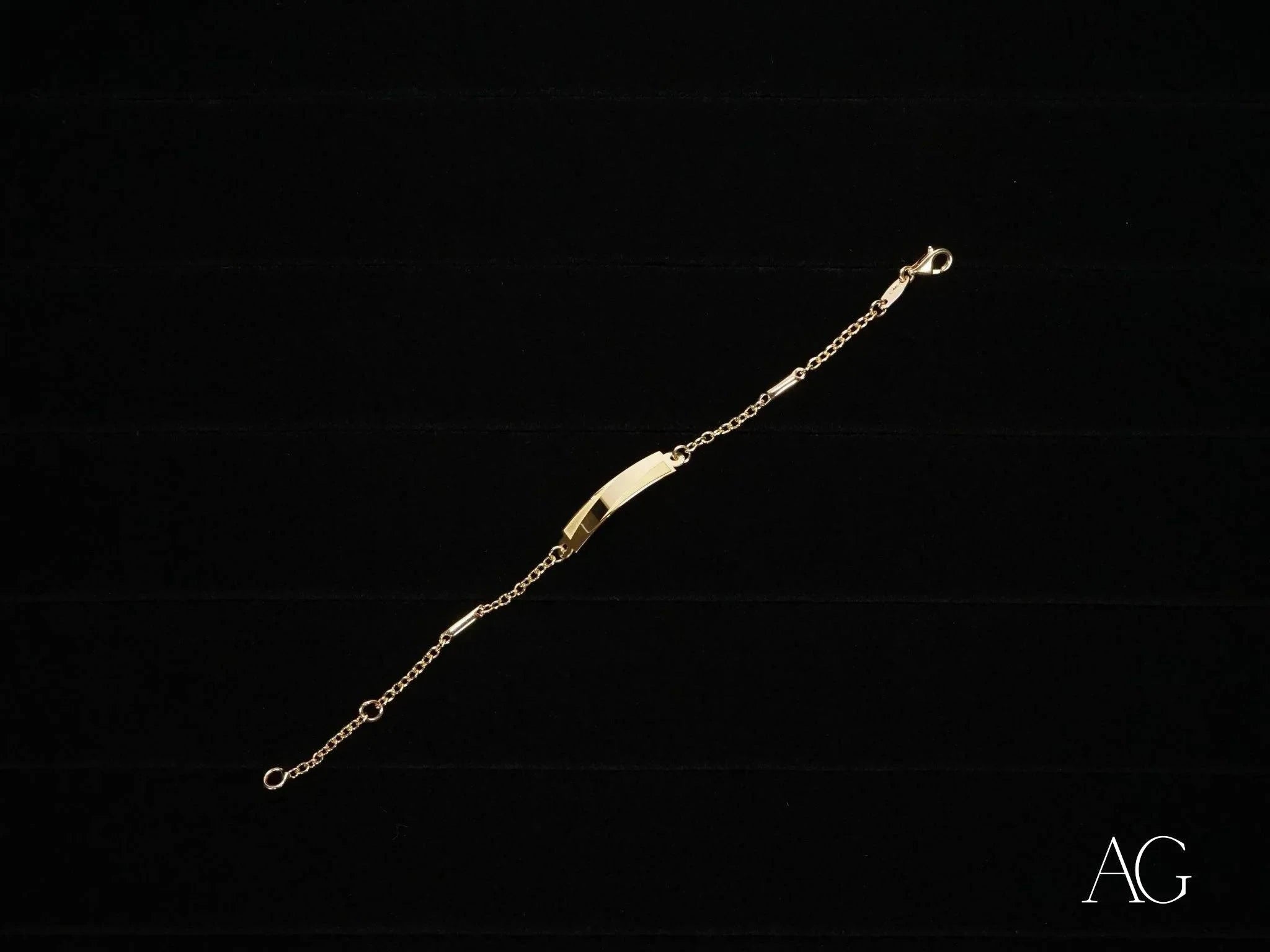 18K Gold Kids' Bracelet with Jaseron Mesh & Lobster Lock – Perfect for Birthdays, Gifts & Special Occasions
