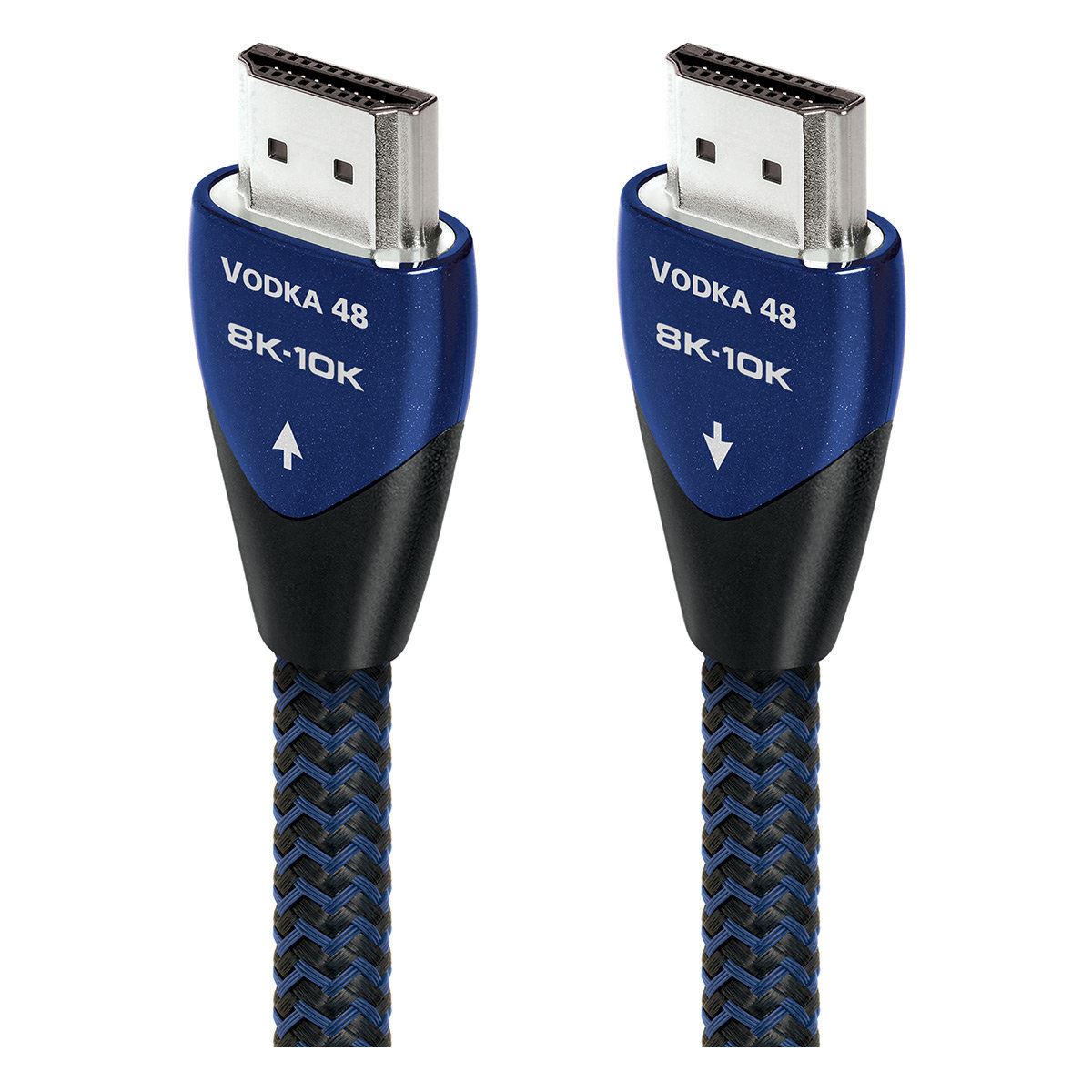 AudioQuest Vodka 48 8K 10K 48Gbps HDMI Cable - Premium High-Speed HDMI 2.1 Cable for 8K/10K Ultra HD TVs, Gaming Consoles & Home Theater Systems