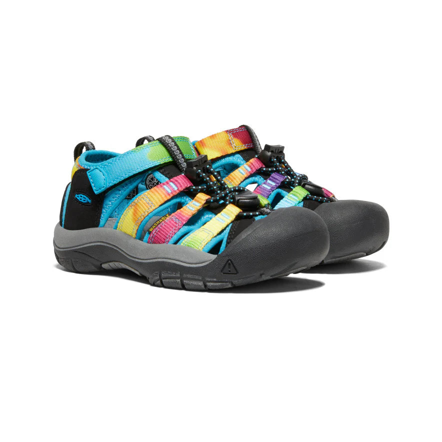 Kids' Newport H2 Sandals - Rainbow Tie Dye Water Shoes for Beach, Pool & Outdoor Play | Comfortable & Quick-Dry Children's Footwear