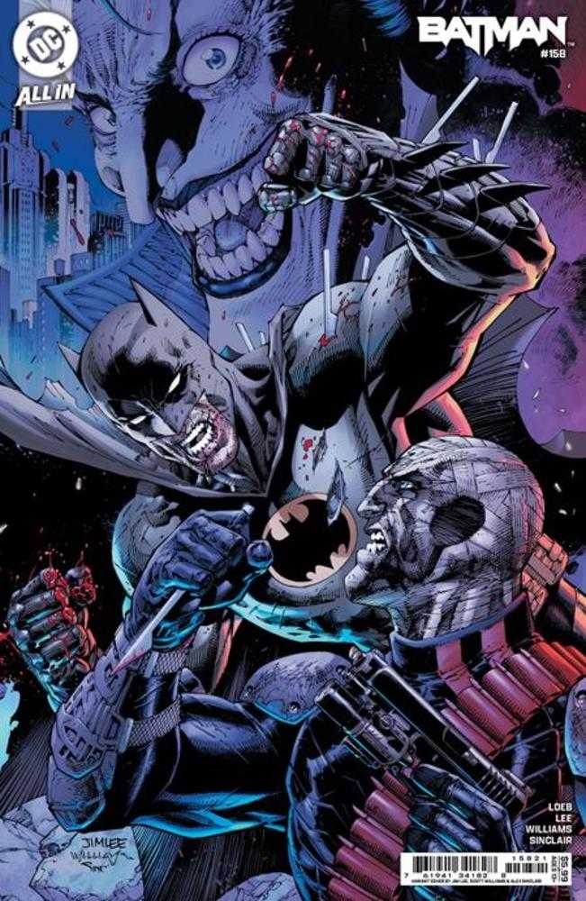 Batman #158 Comic Book - Jim Lee & Scott Williams Cover B Connecting Card Stock Variant (1 of 2) | DC Comics Collector's Edition for Display & Investment
