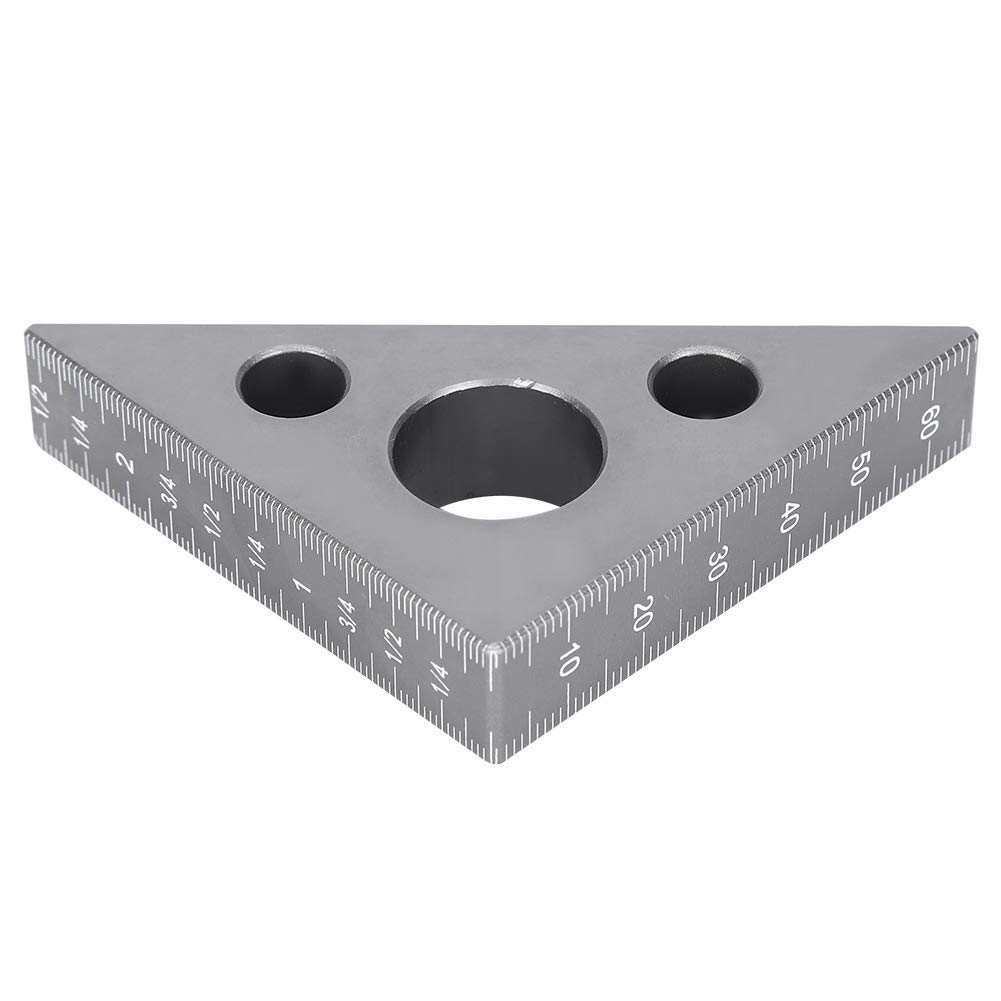 45/90 Degree Aluminum Alloy Right Angle Ruler - Precision Woodworking Measuring Tool for Carpentry, Framing & DIY Projects | Frosted Surface for Enhanced Grip