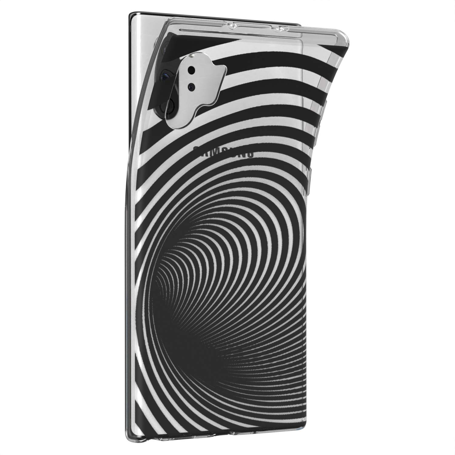 Samsung Galaxy S24 S23 Ultra S22 5G Plus S21 FE S20 S10 Phone Case - Lightweight Silicone Protective Cover with Trippy Spiral Abstract Optical Illusion Design | Perfect for Everyday Use, Travel & Style Protection