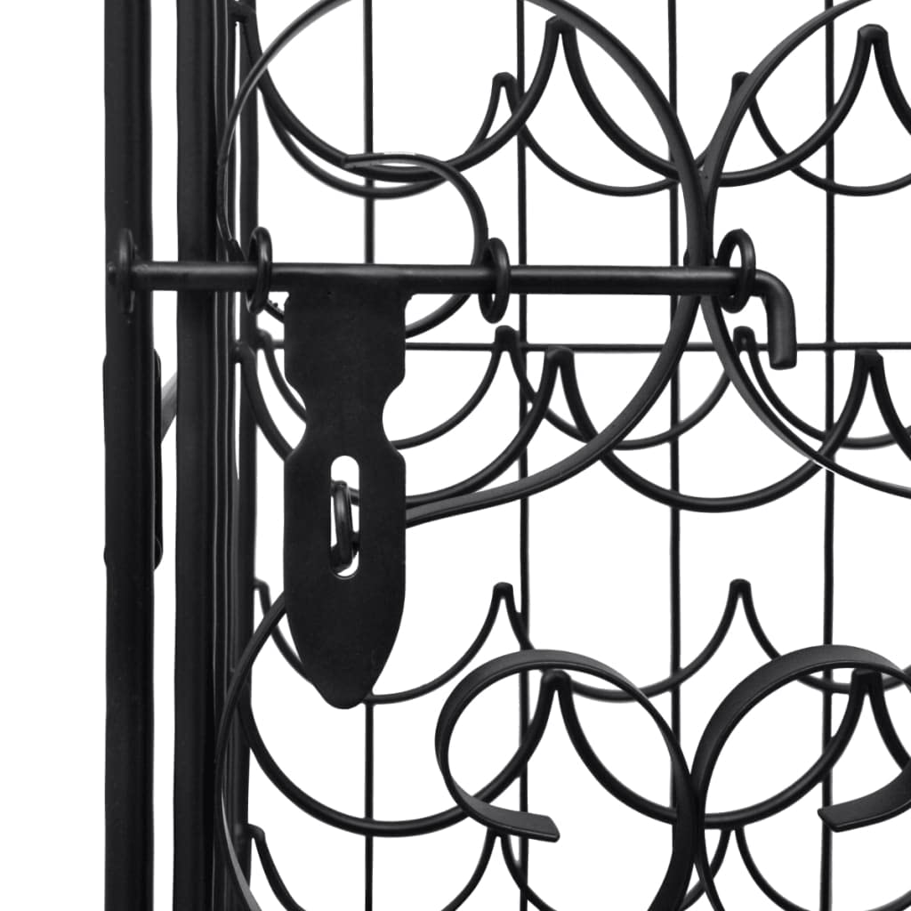 CHARMMA 35-Bottle Metal Wine Rack - Sturdy & Space-Saving Wine Storage for Kitchen, Dining Room or Wine Cellar