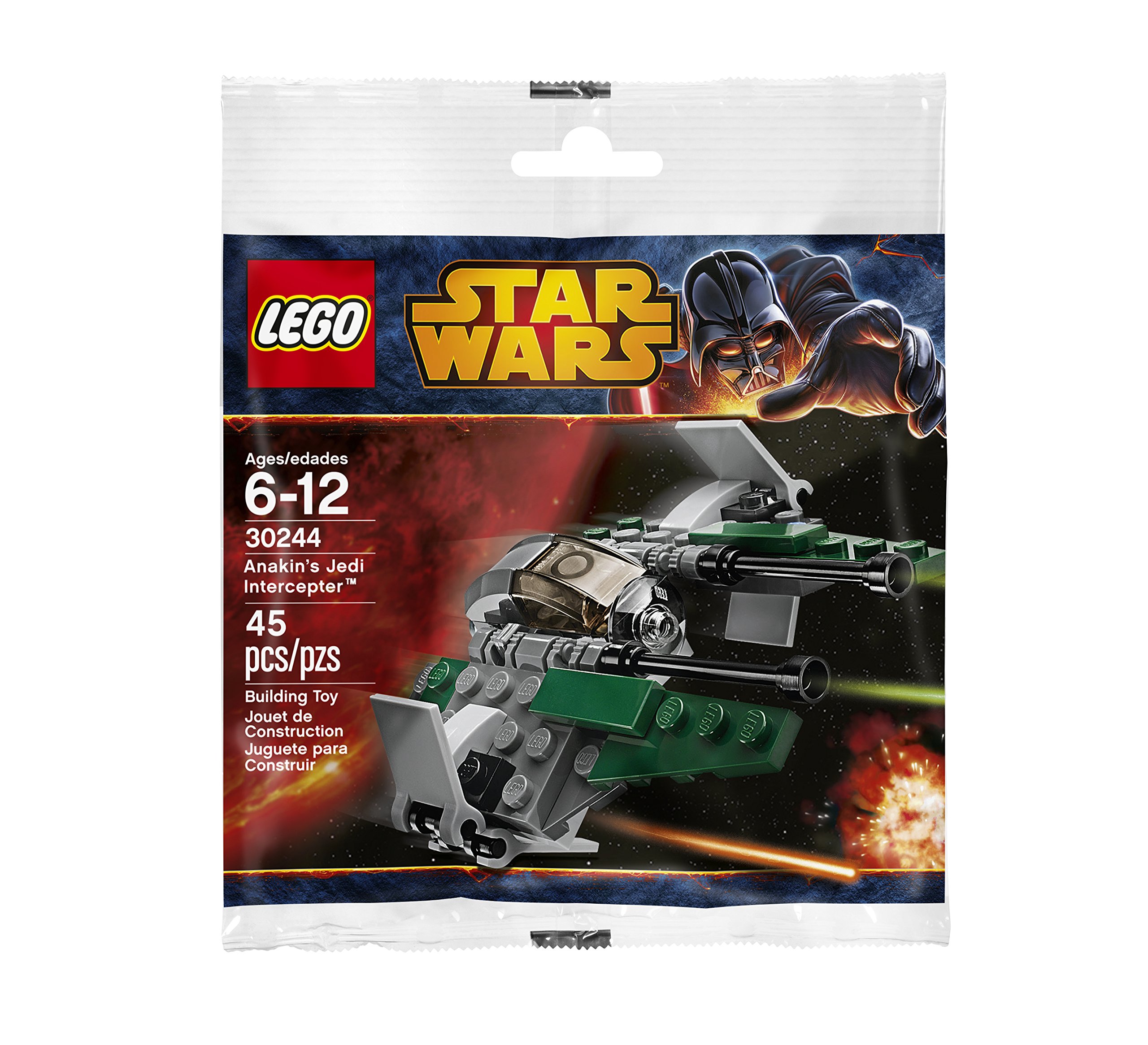 LEGO Star Wars Anakin's Jedi Interceptor Building Kit 30244 | Official LEGO Set | Perfect for Star Wars Fans & Collectors | Great for Creative Play, Gift Giving & Display