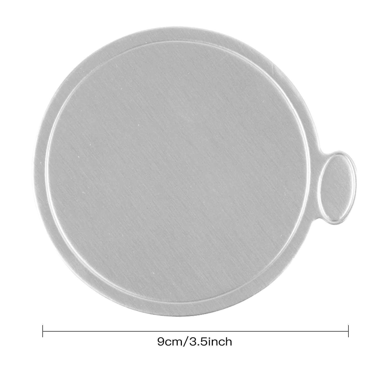 200 Pcs Mini Cake Boards - Silver Round Grease Proof Dessert Displays for Mousse Cakes, Cupcakes & Pastries | Perfect for Baking, Party Serving & Dessert Presentation