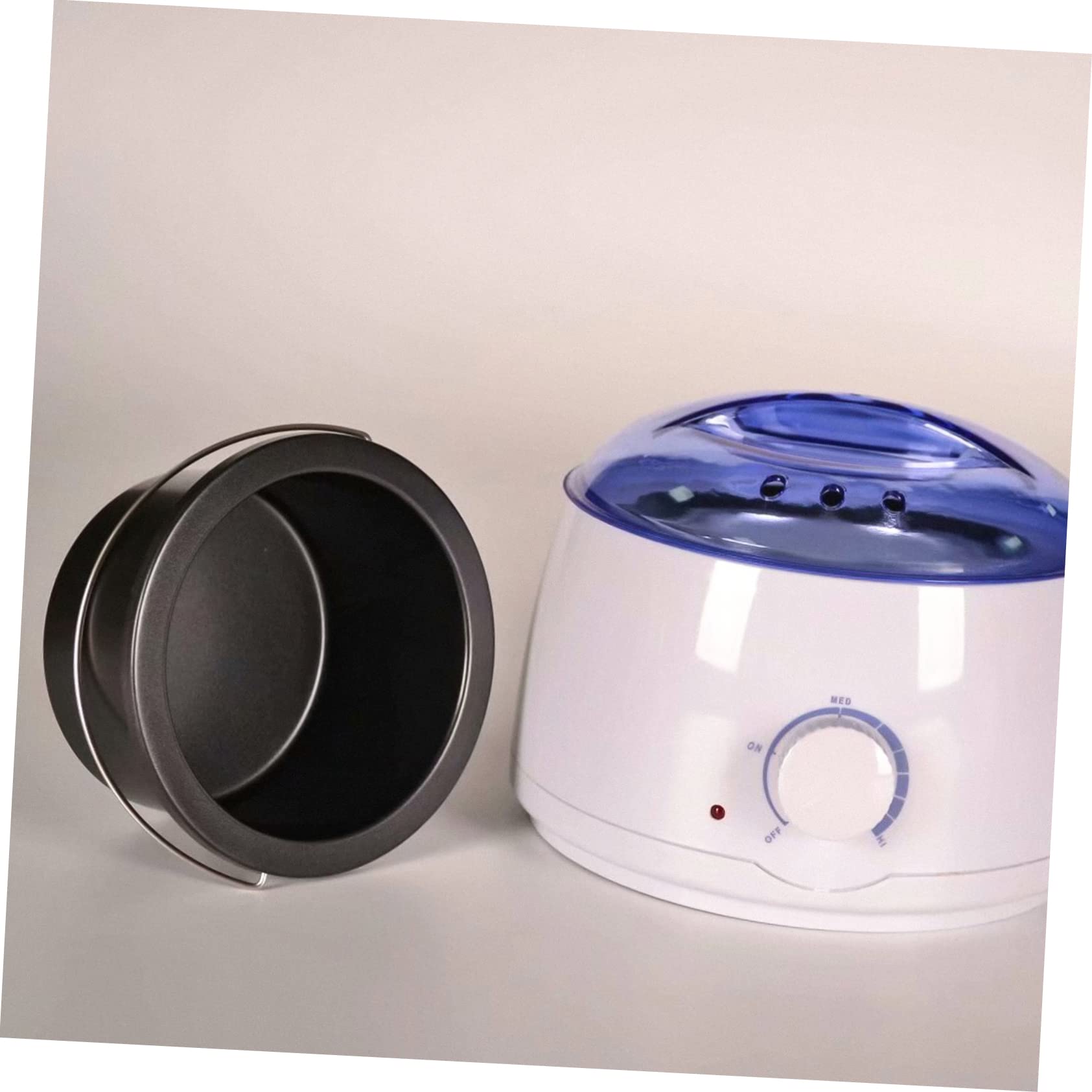 Mikinona Electric Wax Warmer Machine - 1pc Aluminum Inner Pot for Hair Removal, Wax Melting & Candle Making | Portable Wax Heater for Salon, Spa & Home Use (Black)
