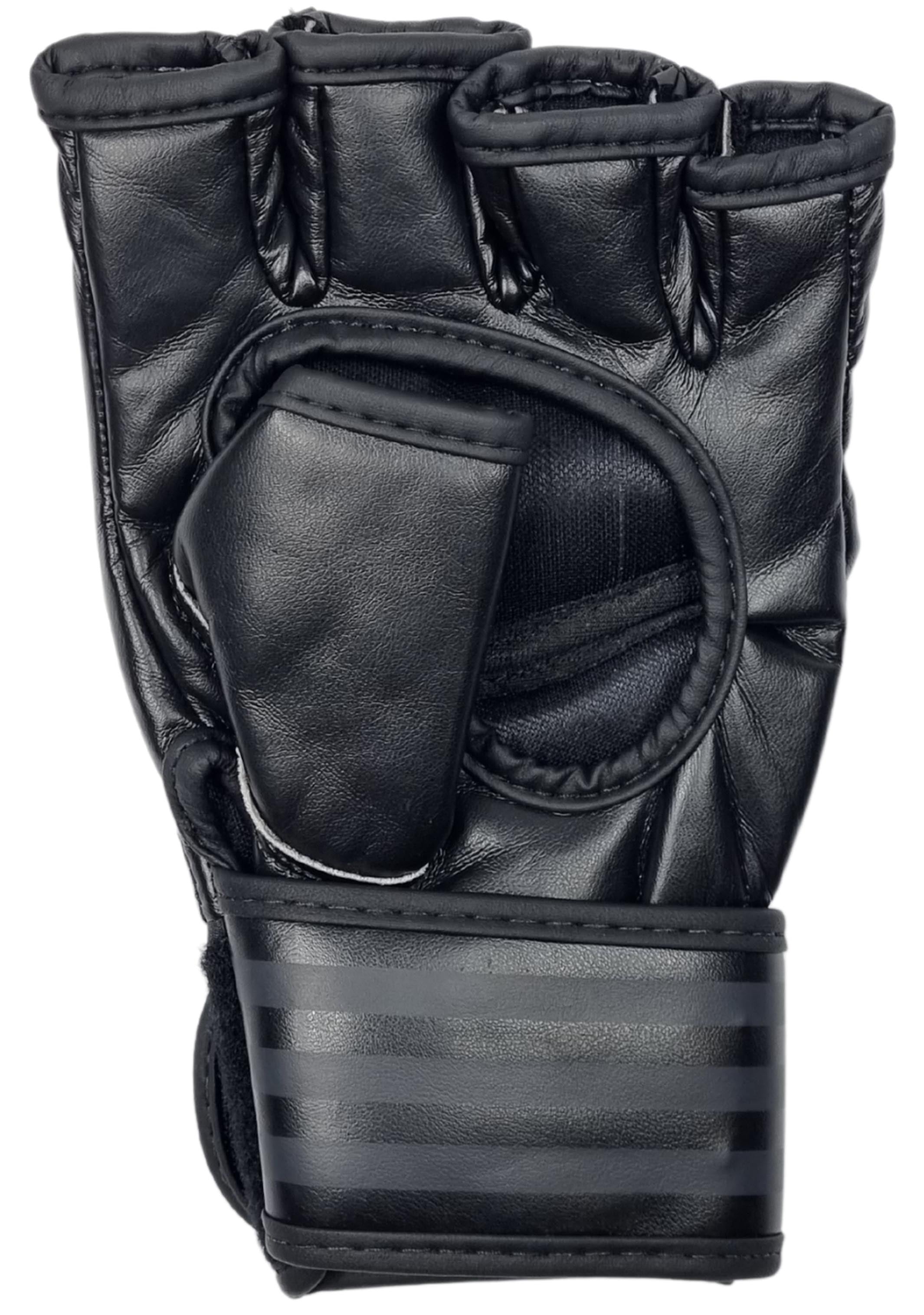 Adidas Combat Sports Gloves for Boxing & MMA Training - Premium Black/Silver Design (ADICSG07 BS) | Perfect for Sparring, Heavy Bag Work & Fitness Training