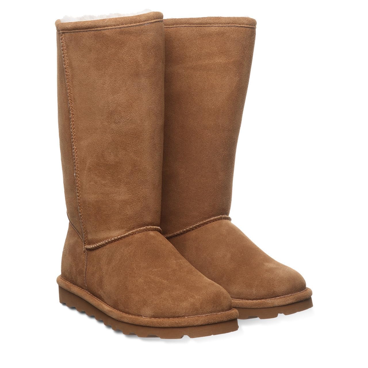 BEARPAW Women's Elle Tall Wide Winter Boots - Classic Suede Slip-On Booties in Multiple Colors | Warm & Comfortable for Snow, Casual Outfits & Outdoor Activities
