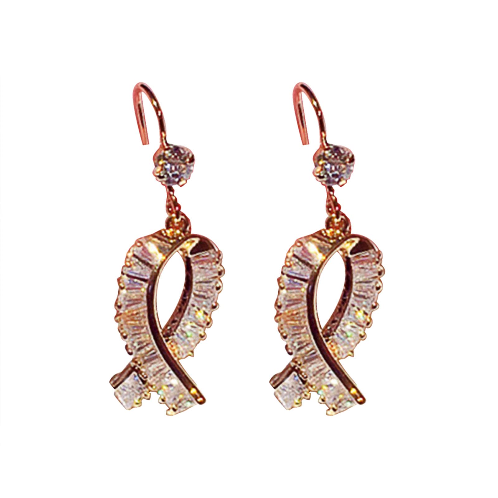 Synthetic Diamond Stud Earrings for Women - Zircon Wedding Jewelry Gift Set - Mini Hoop Earrings for Party, Date Night & Special Occasions