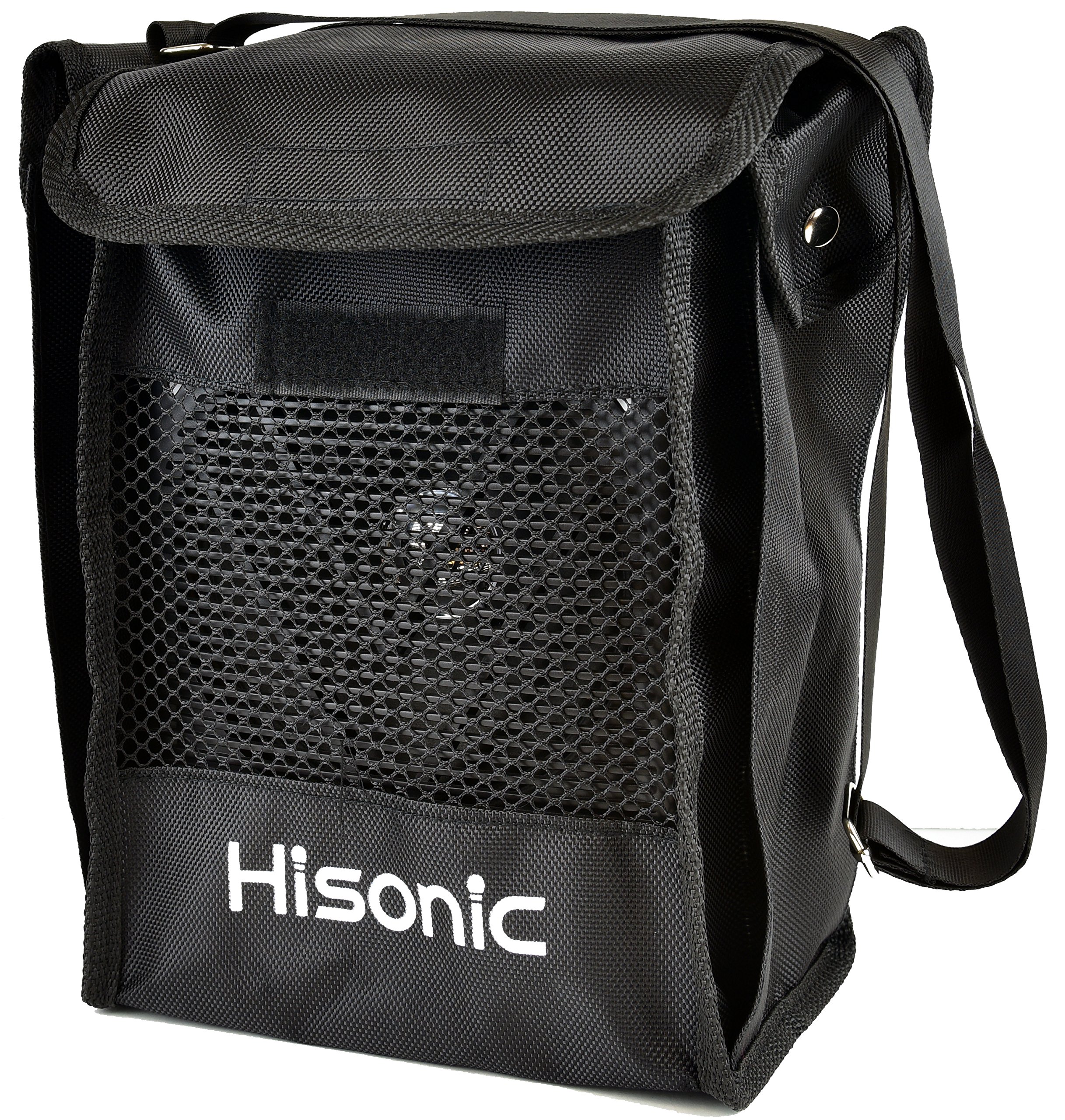 Hisonic HS122B-LL Portable Rechargeable PA System with Dual Wireless Microphones & Car Charger - 200W Battery Powered Speaker for Outdoor Events, Parties, and Public Speaking (2 Belt-Packs, Black)