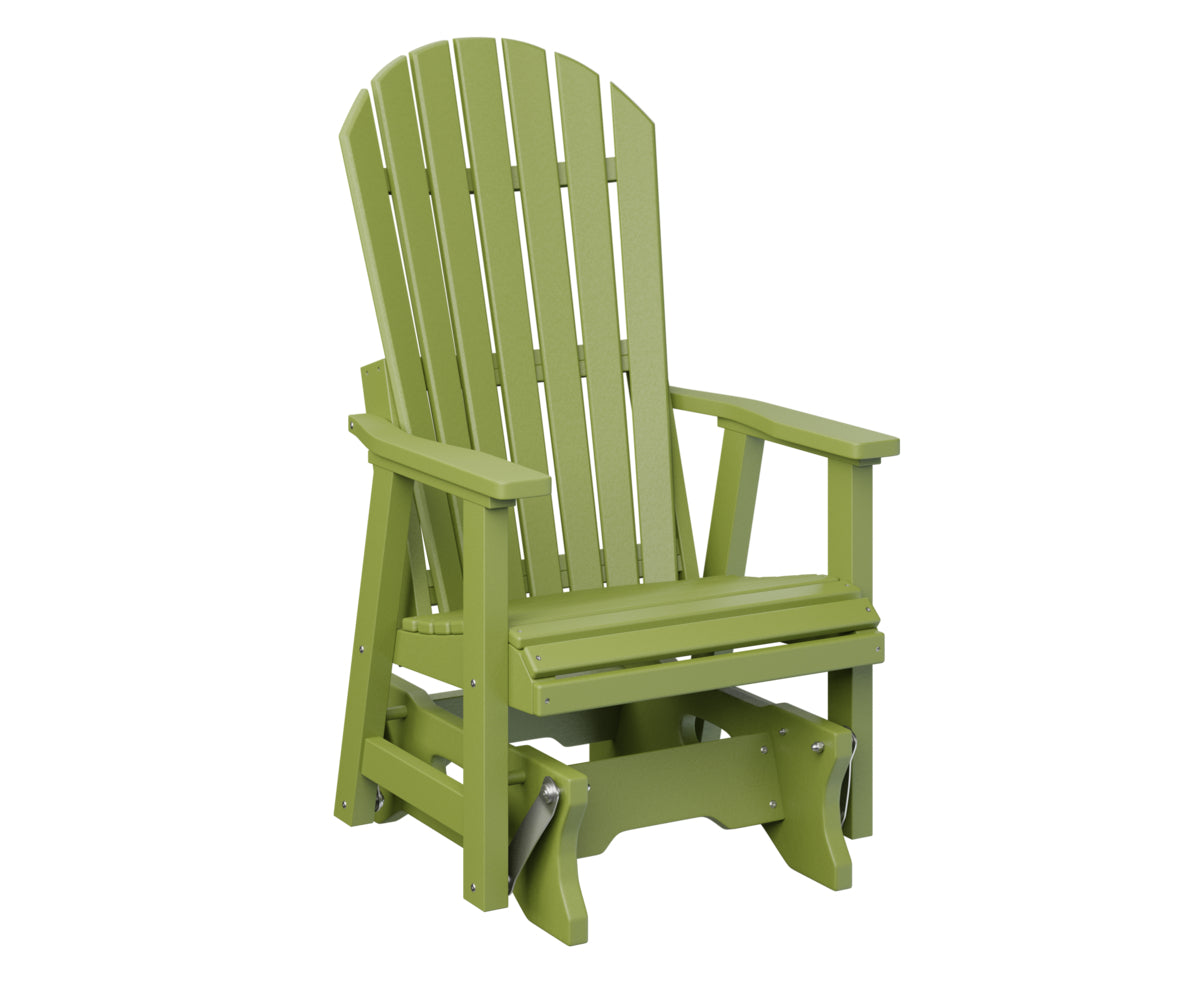 Berlin Gardens Comfo Back Single Glider - Outdoor Patio Rocking Chair with Ergonomic Support for Porch, Garden, or Deck Relaxation | Perfect for Reading, Lounging, and Enjoying Nature