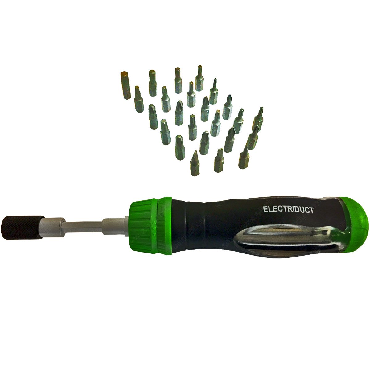 Electriduct Professional 25-Piece Ratchet Screwdriver Set with Telescoping Extension & Quick Release - Perfect for DIY Home Repairs, Automotive Maintenance, and Electrical Work