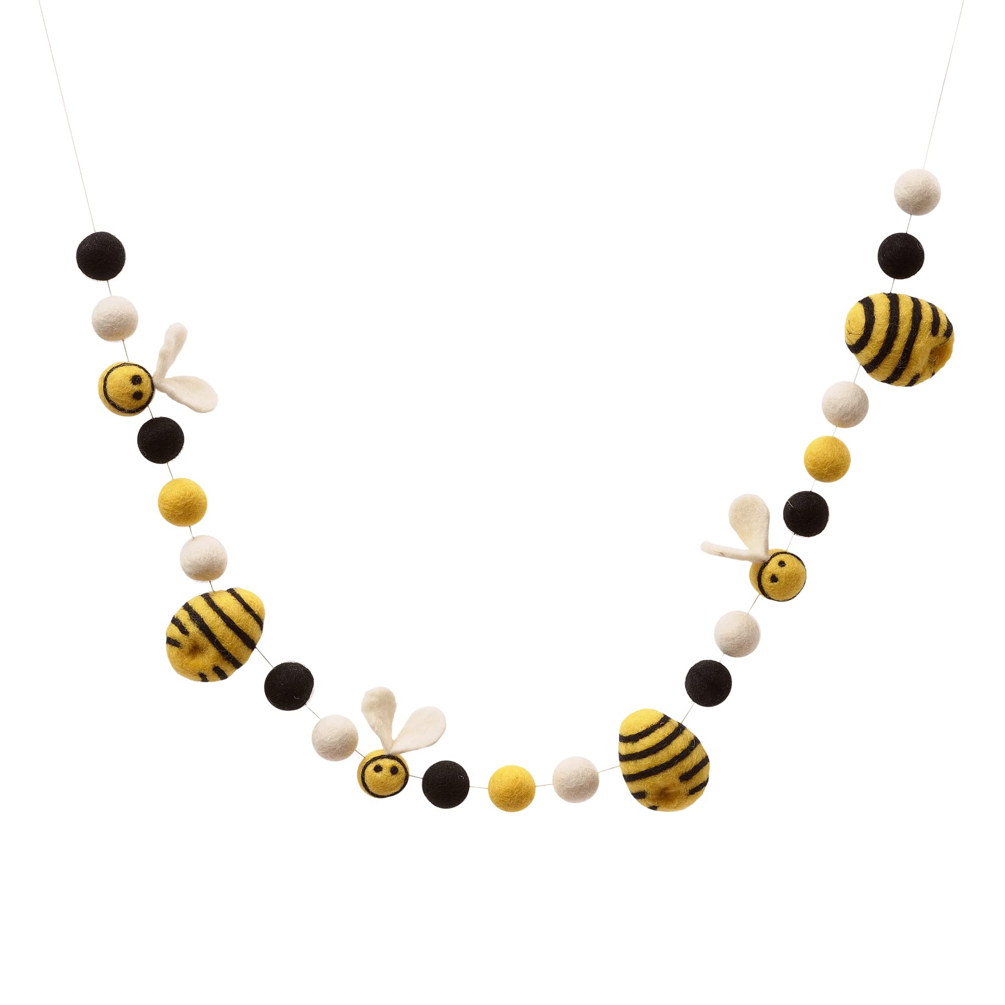 Glaciart One Felt Bees & Beehives Garland - 67