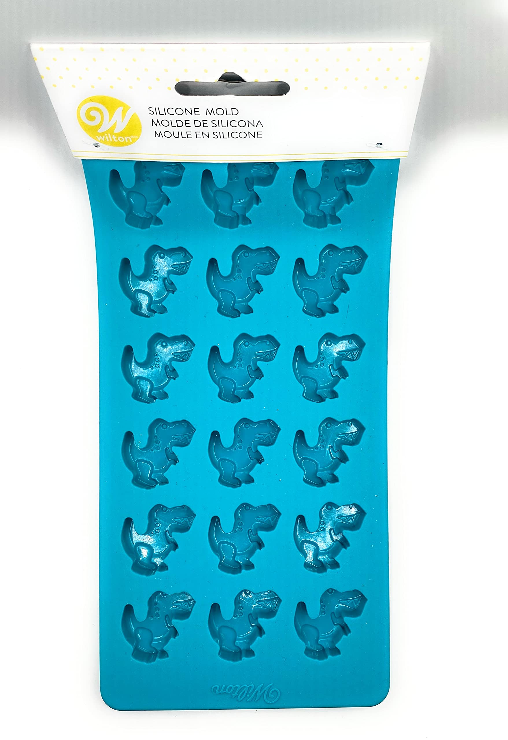 Dinosaur Silicone Candy Mold - 6 Cavity Dino Shaped Chocolate & Fondant Molds for Baking, DIY Treats, Party Favors - Perfect for Birthday Cakes, Cupcake Toppers, and Kids' Dessert Decorations