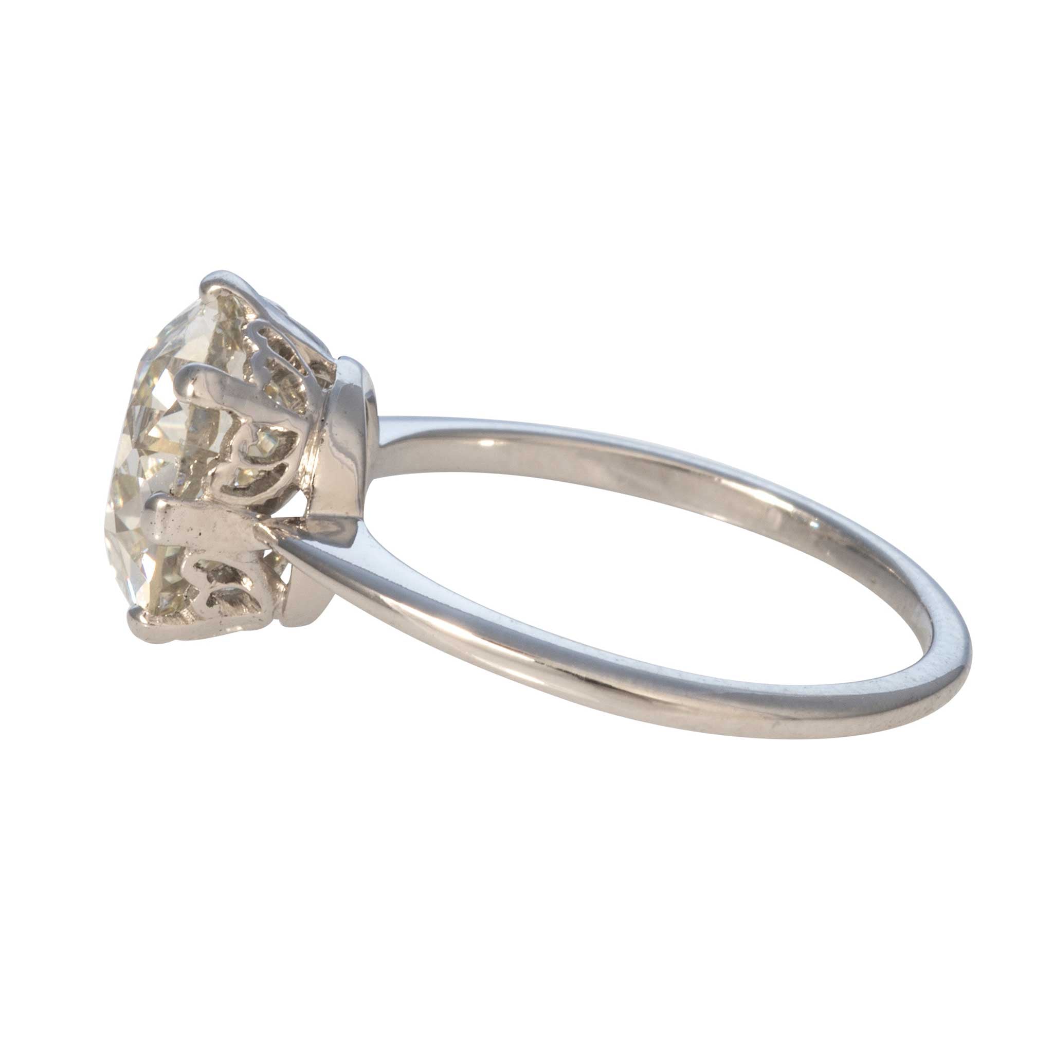 3.83ct Vintage Old European Cut Diamond Engagement Ring in 18K Gold - Perfect for Proposals, Weddings & Anniversary Gifts