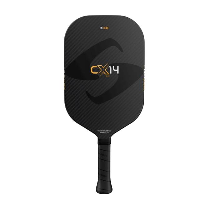 Gearbox CX14E Pickleball Paddle - Lightweight 8.0 oz Orange Paddle for Competitive Play & Training - Perfect for Indoor/Outdoor Courts & Tournament Use