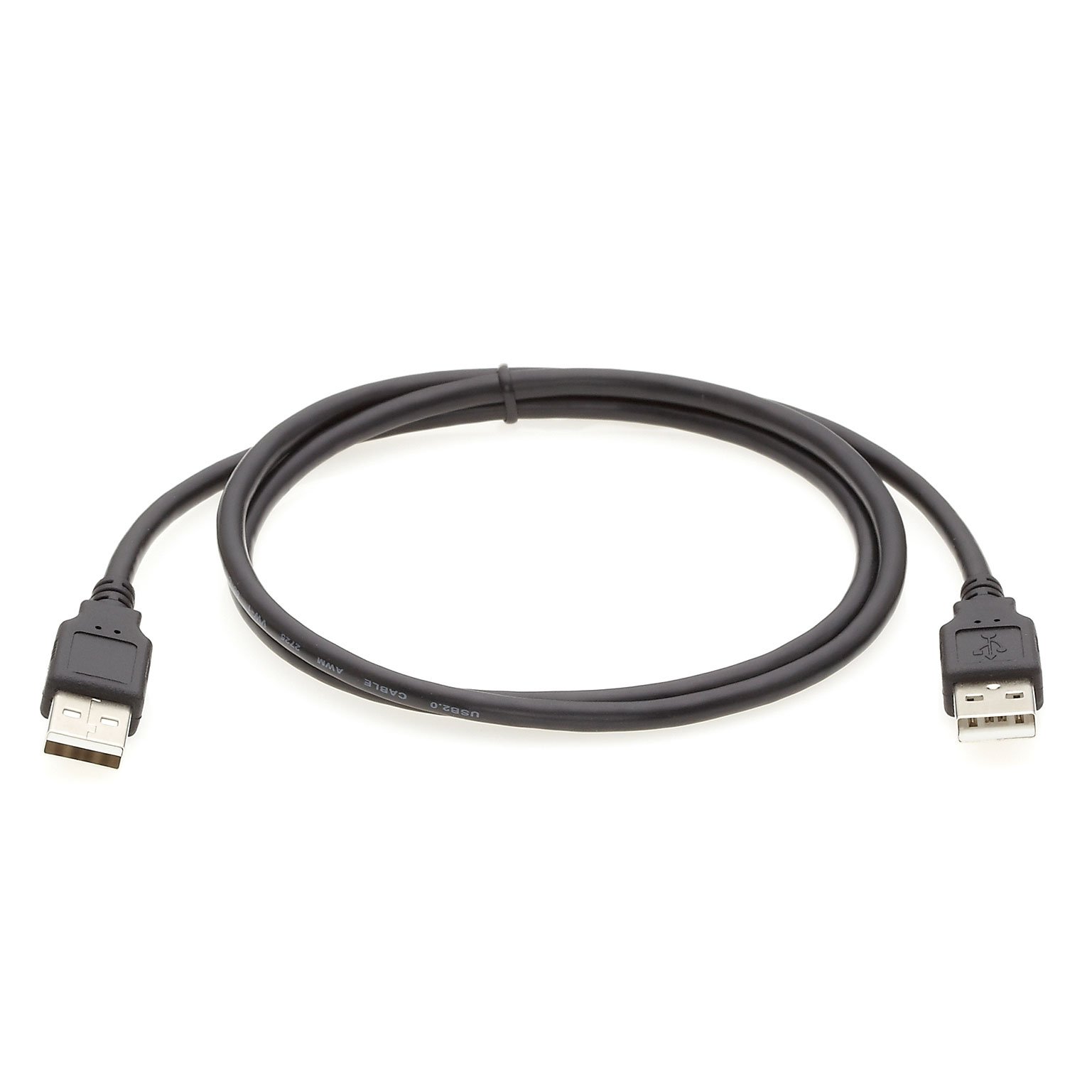 InstallerParts 3 ft USB 2.0 High Speed Cable - A Male to A Male - Black | Fast Data Transfer for Computers, Printers & External Hard Drives